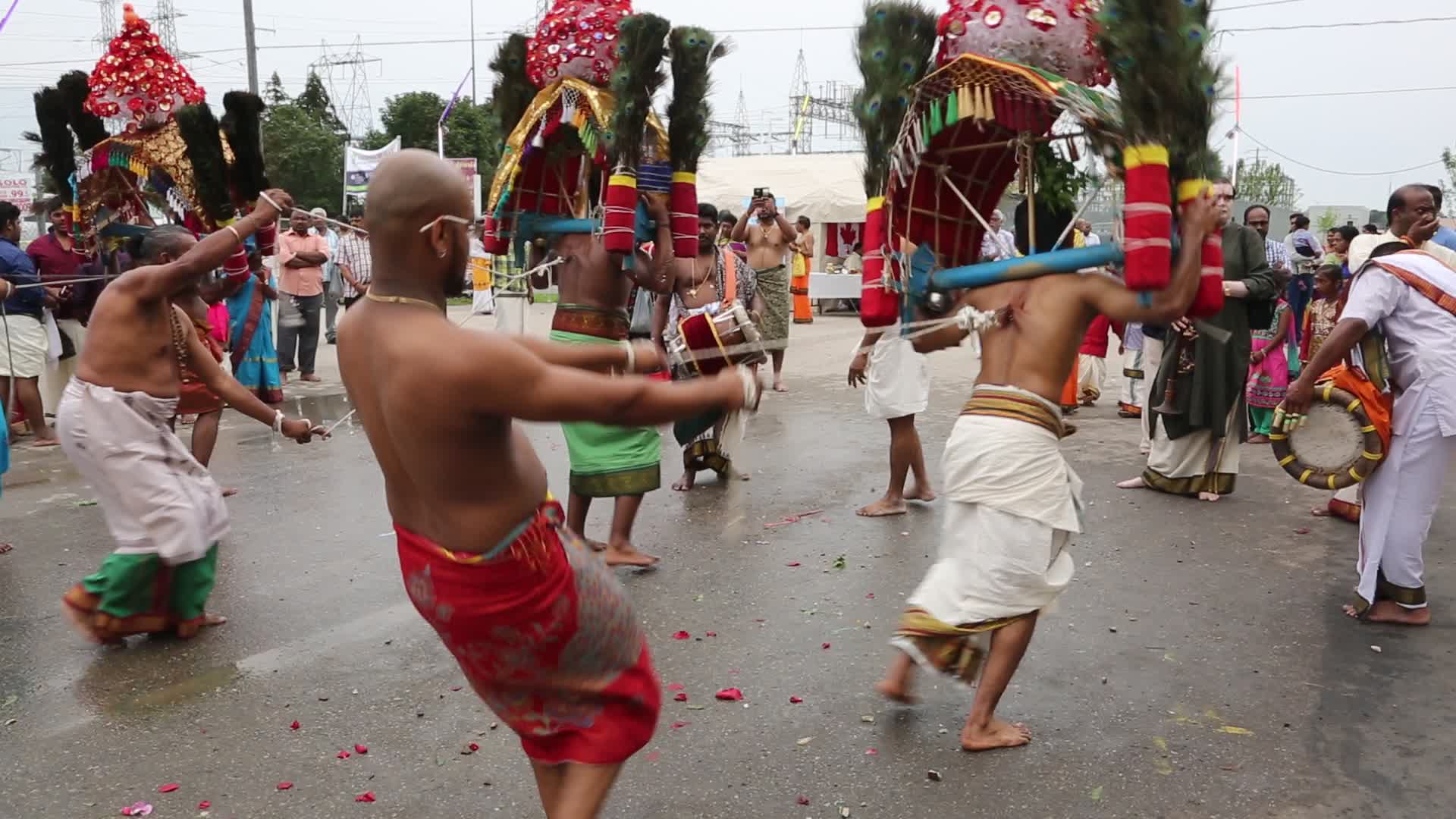 Tamil Hindus celebrate the Vinayagar Ther Thiruvizha Festival