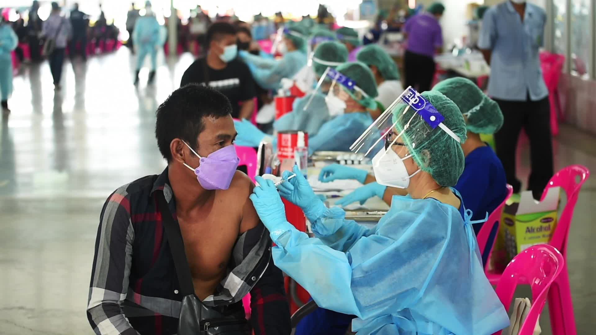 Thailand COVID-19 vaccination drive for migrant workers