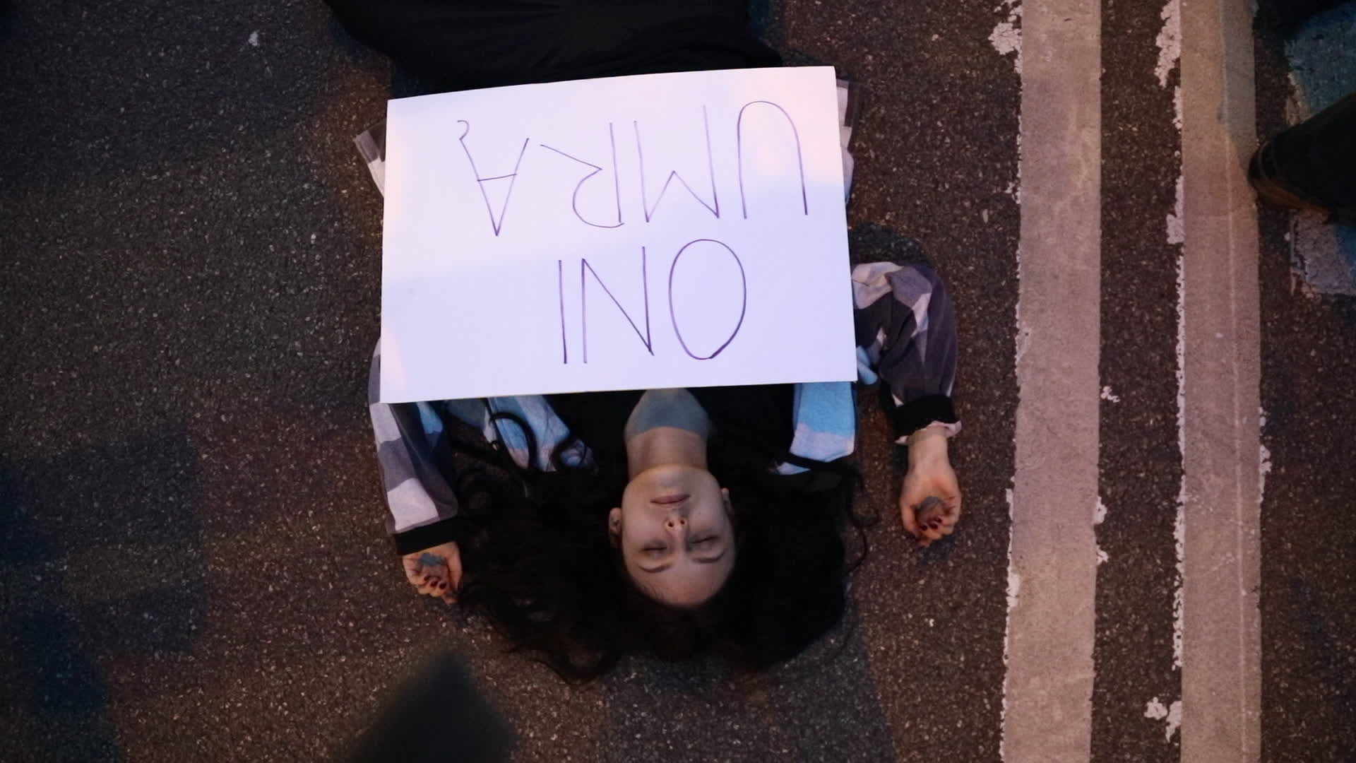 Protest against state of emergency at Polish-Belarusian border in Warsaw