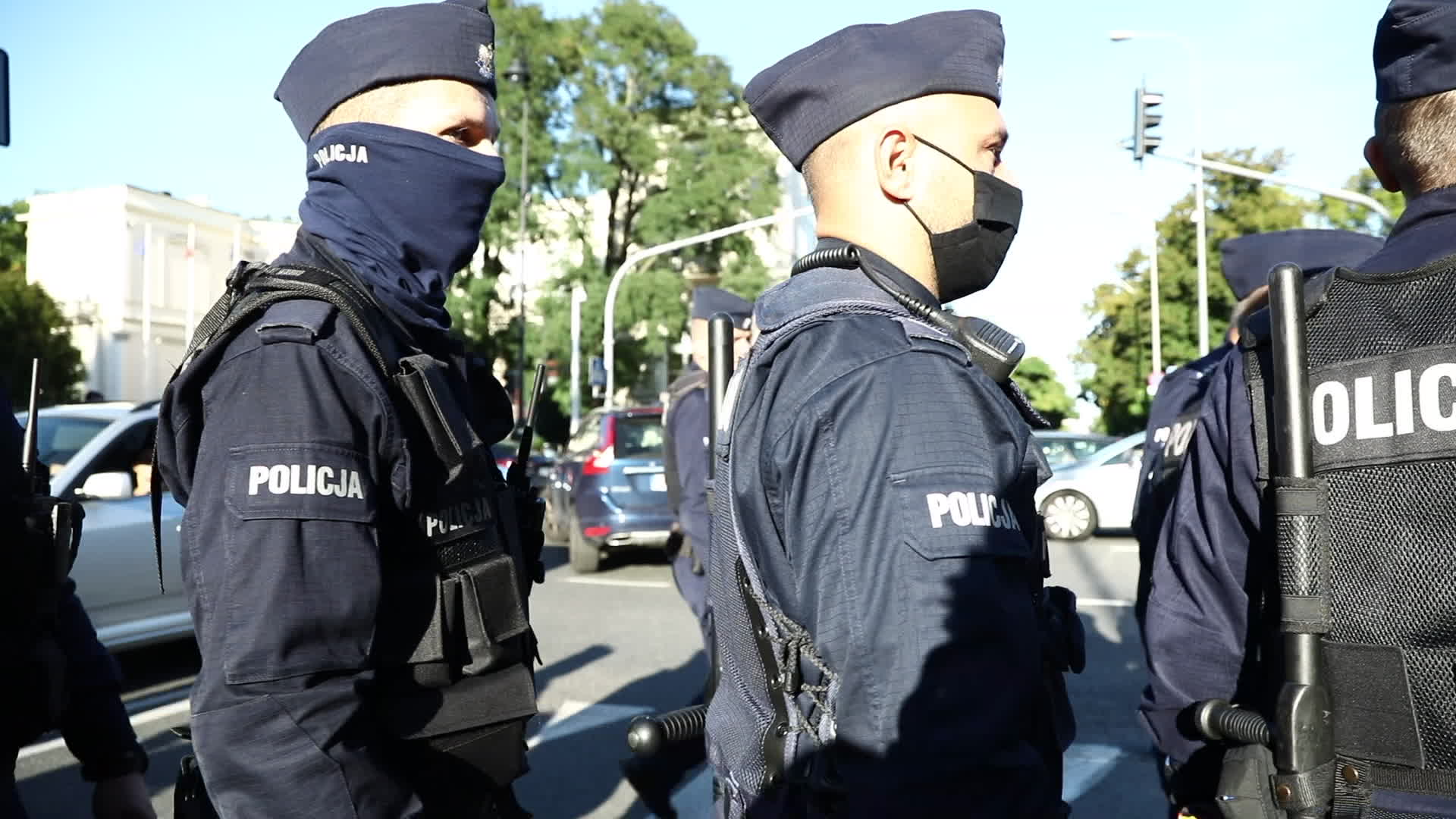 Protest against state of emergency at Polish-Belarusian border in Warsaw