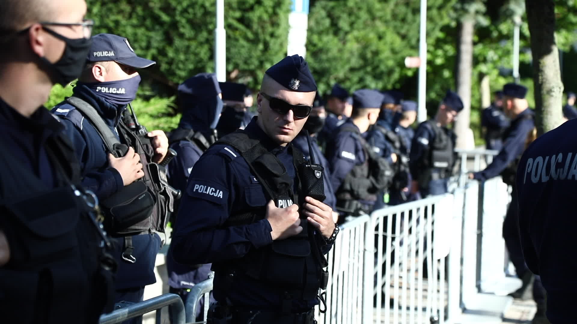 Protest against state of emergency at Polish-Belarusian border in Warsaw