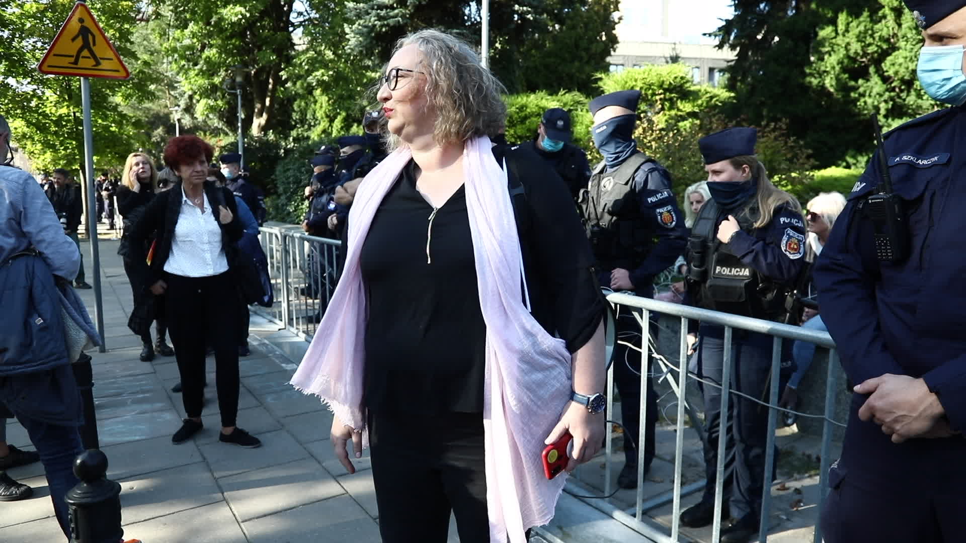 Protest against state of emergency at Polish-Belarusian border in Warsaw