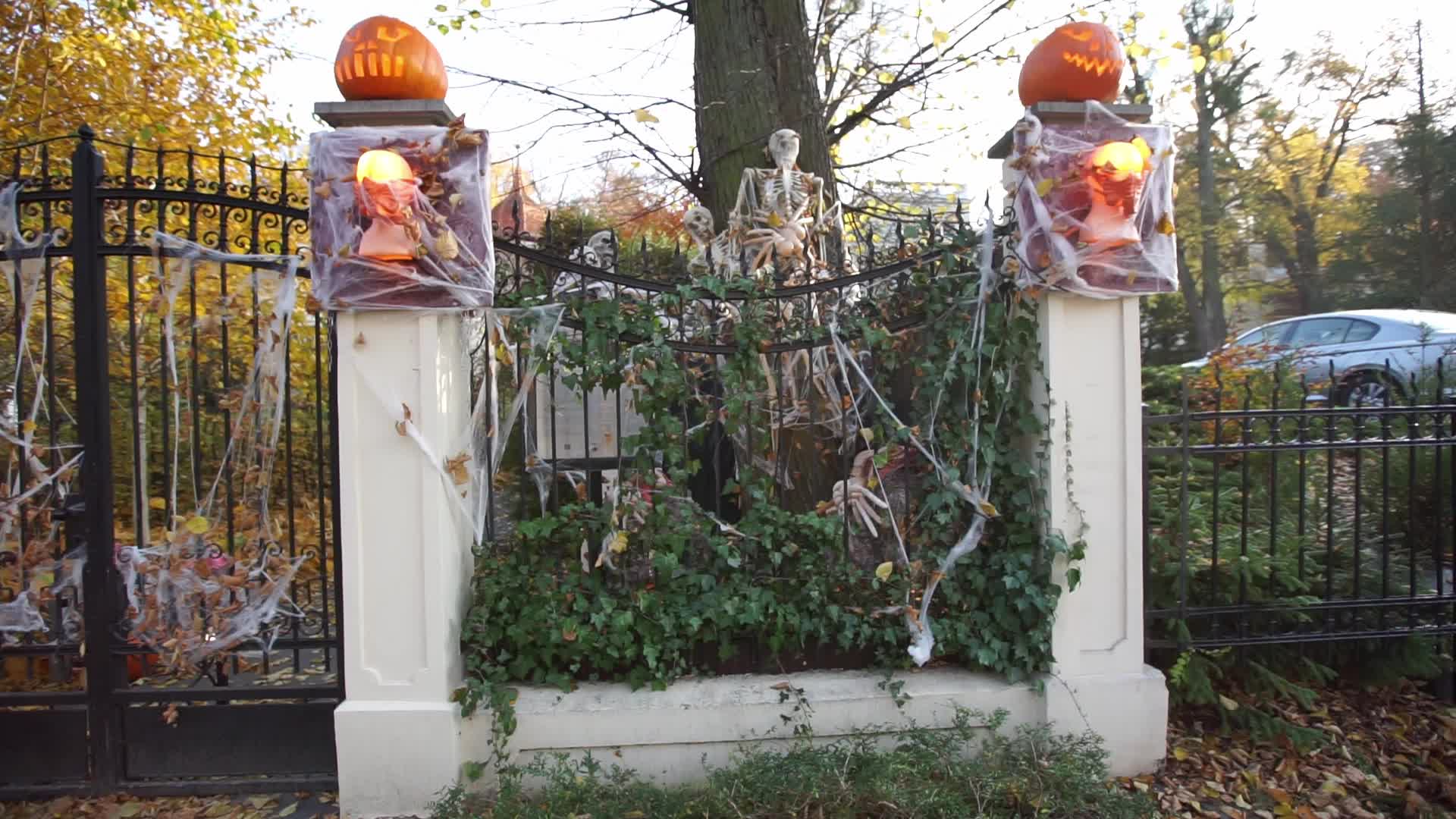 Halloween Decorations In Gdansk, Poland