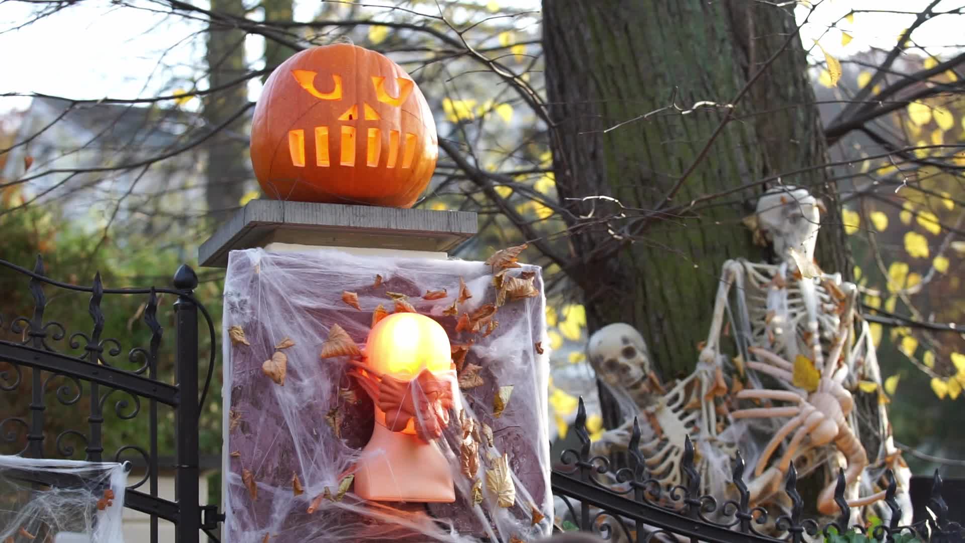 Halloween Decorations In Gdansk, Poland
