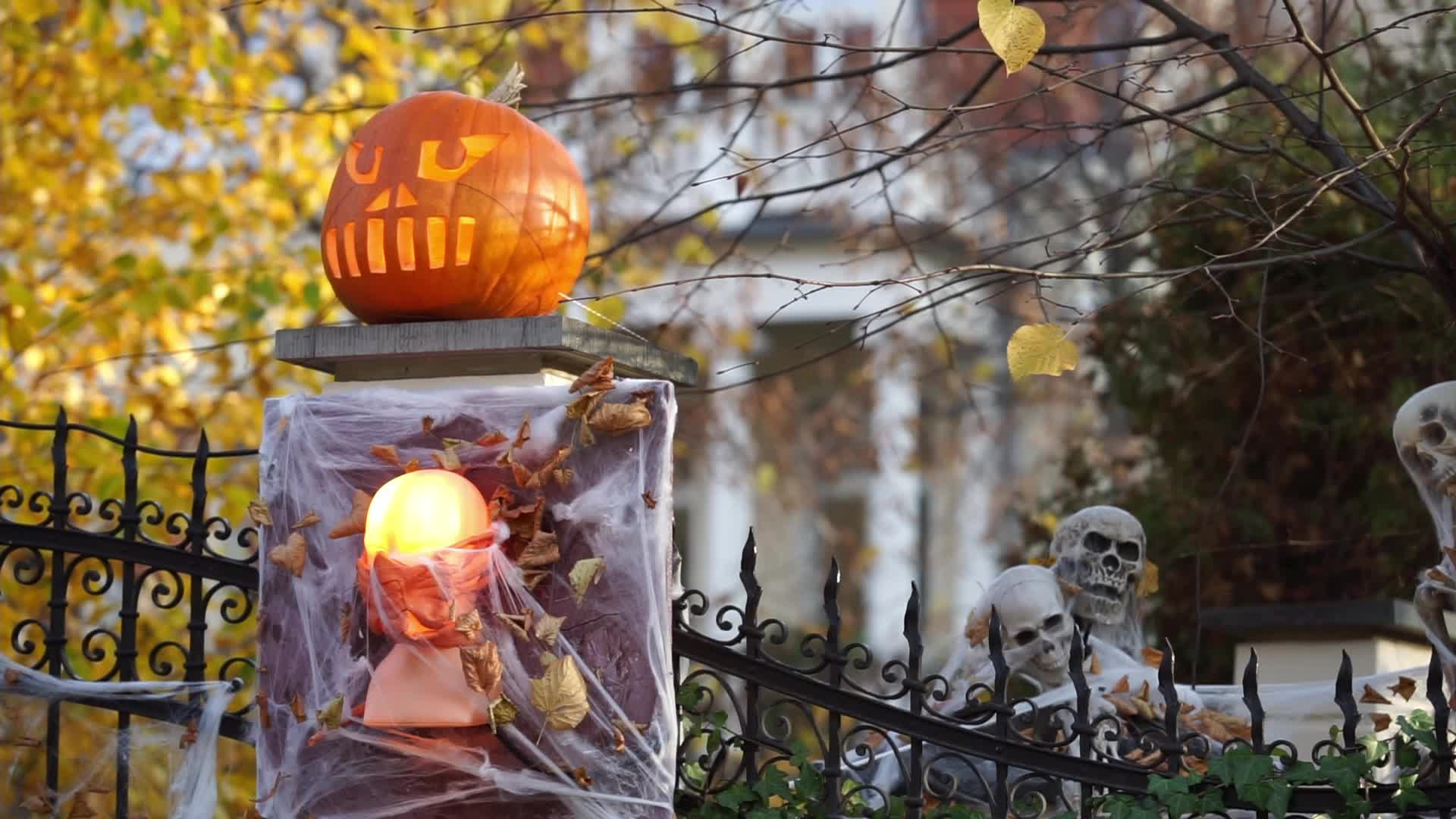 Halloween Decorations In Gdansk, Poland