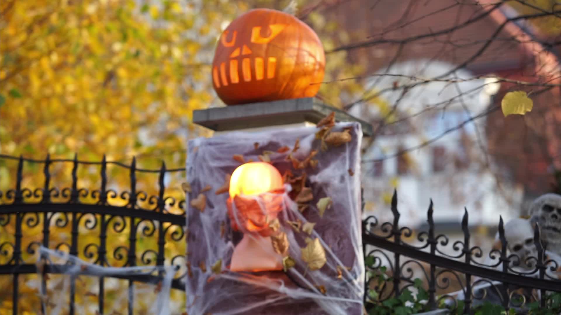 Halloween Decorations In Gdansk, Poland