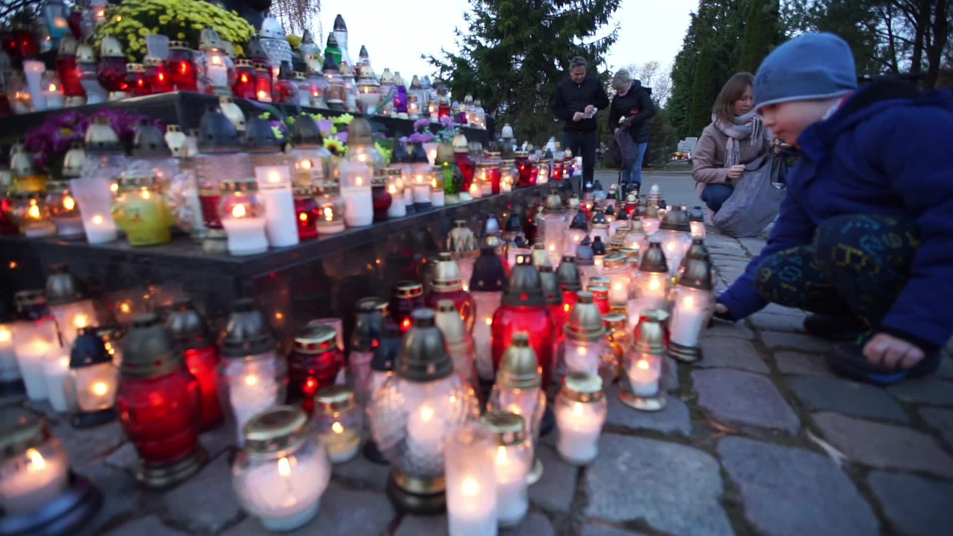 All Saint's Day In Gdansk, Poland