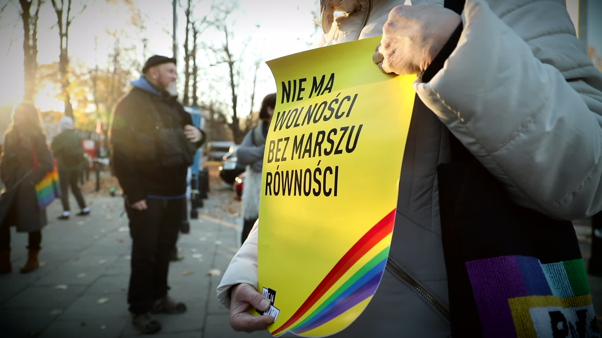 Rally in front of Parliament in Warsaw against anti-LGBT law
