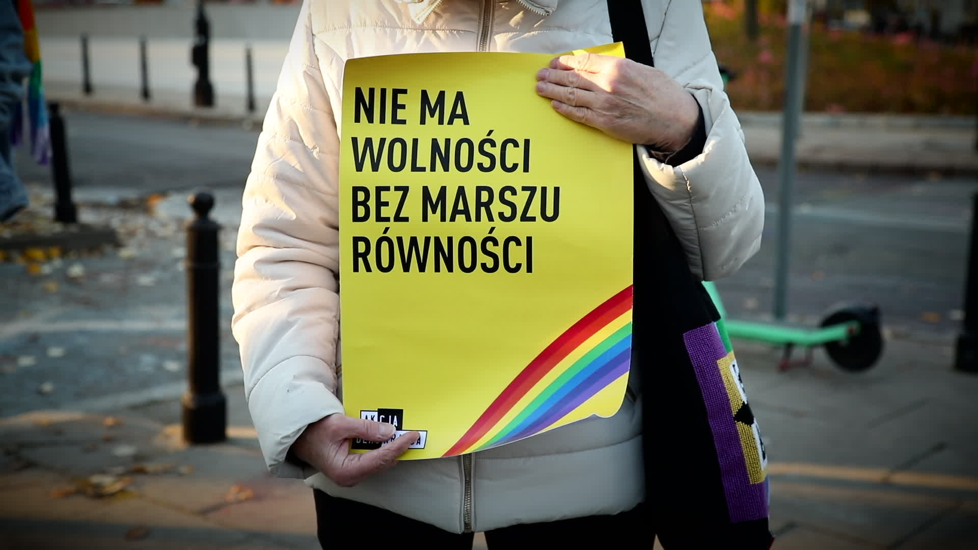 Rally in front of Parliament in Warsaw against anti-LGBT law