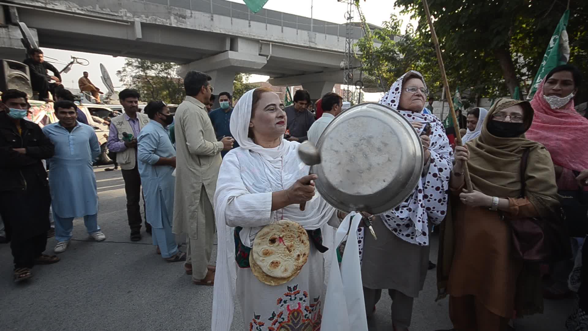Protest against Prime Minister Imran Khan in Peshawar
