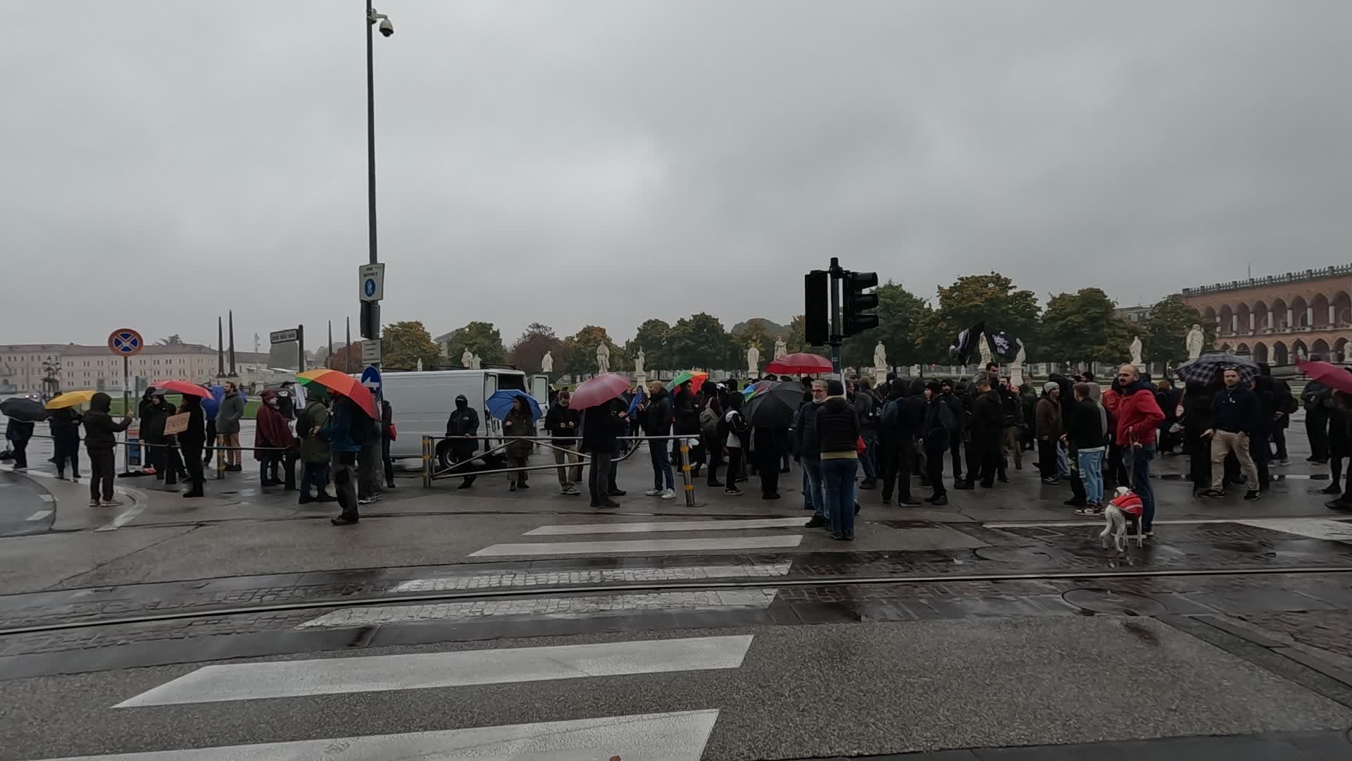 Protesters against Jair Bolsonaro gather in Prato della Valle