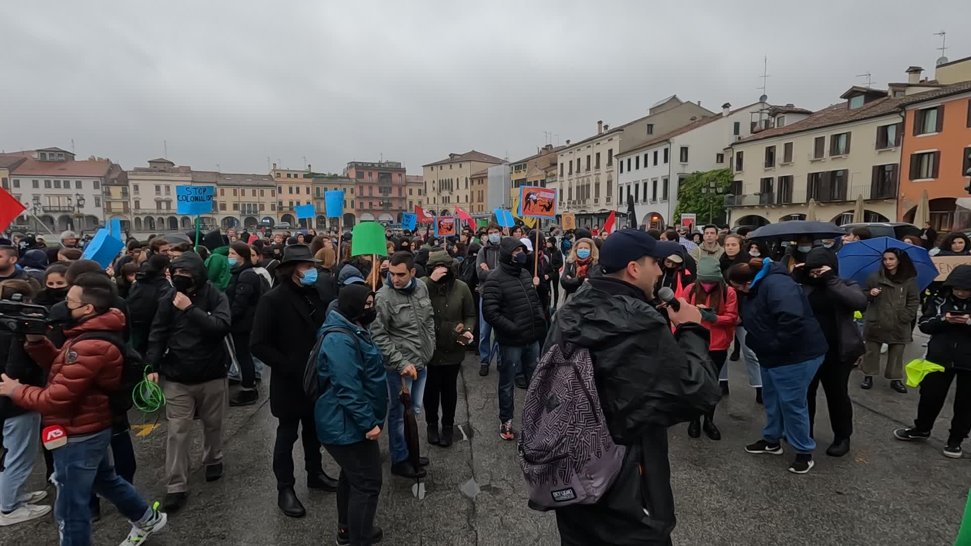 Protesters gathered against the visit of Jair Bolsonaro