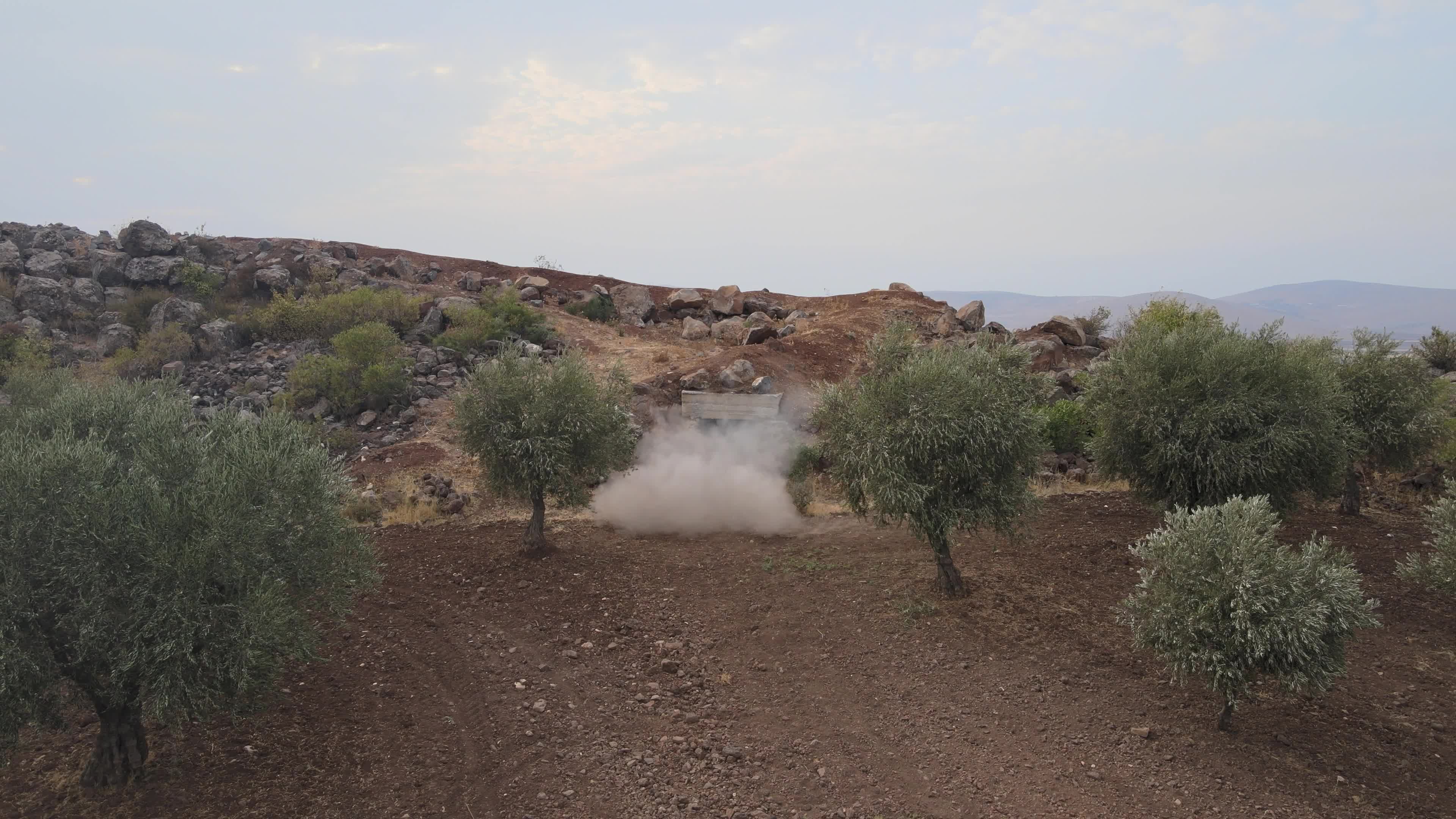 Turkish-backed Syrian rebel fighters take part in a military exercise