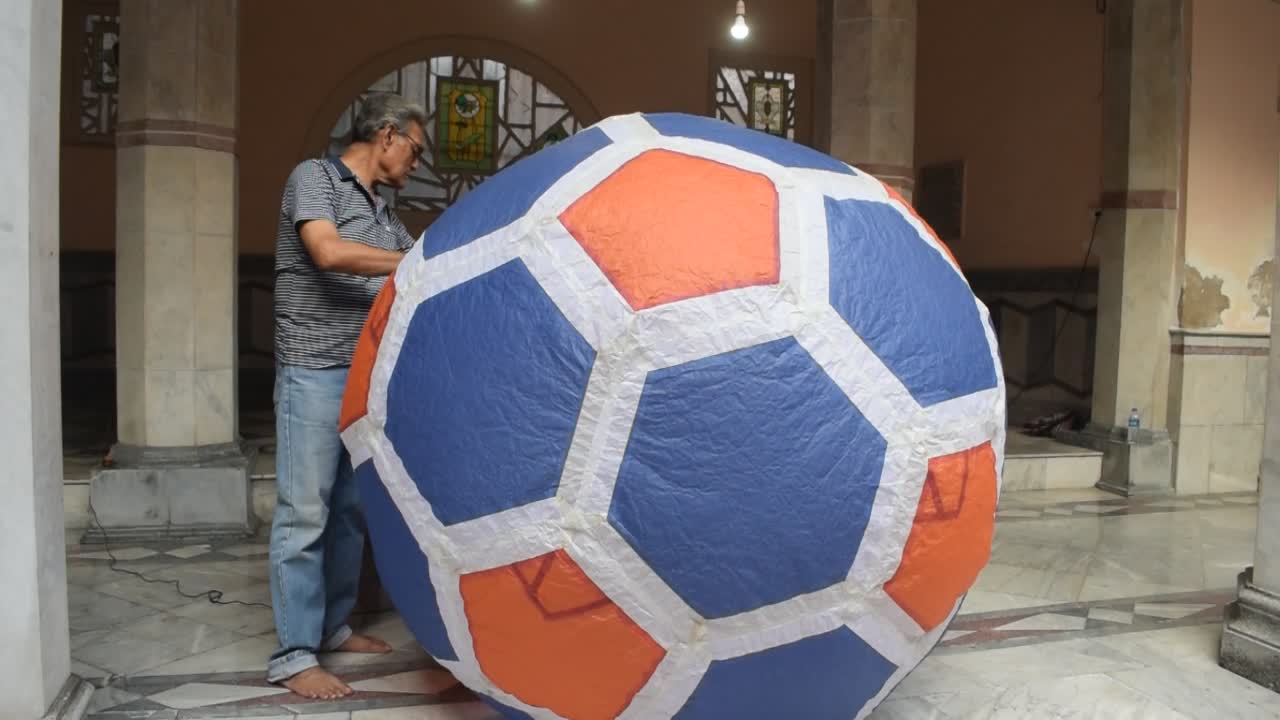 Making of Sky Lanterns for Diwali Festival