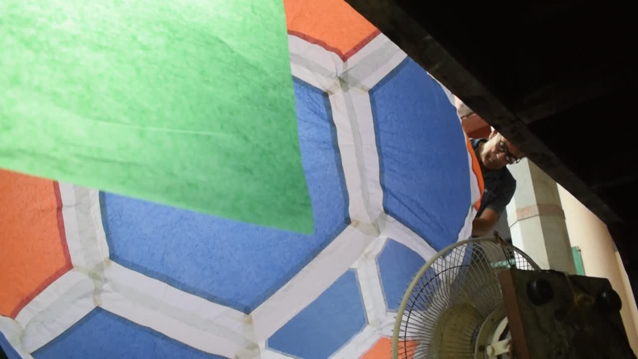 Making of Sky Lanterns for Diwali Festival