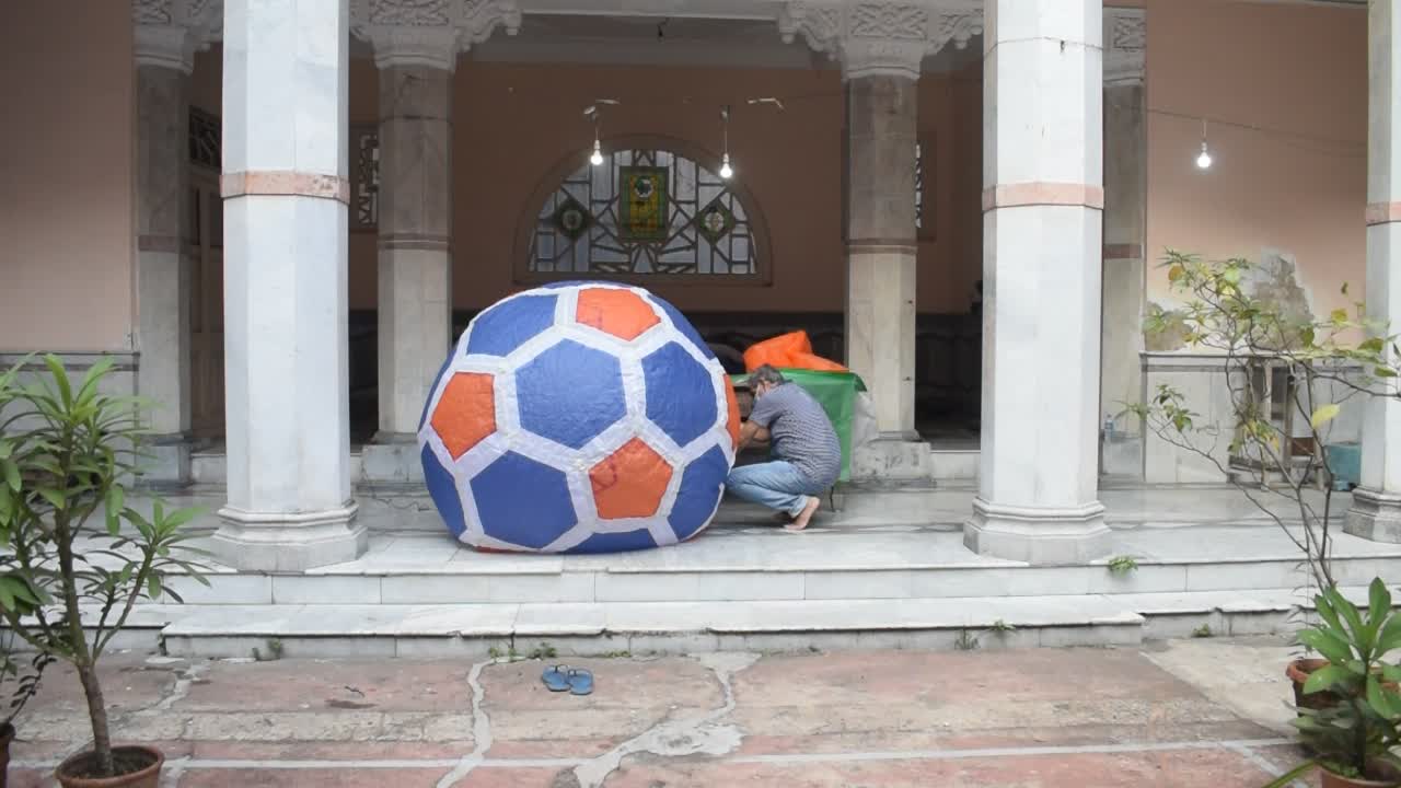 Making of Sky Lanterns for Diwali Festival