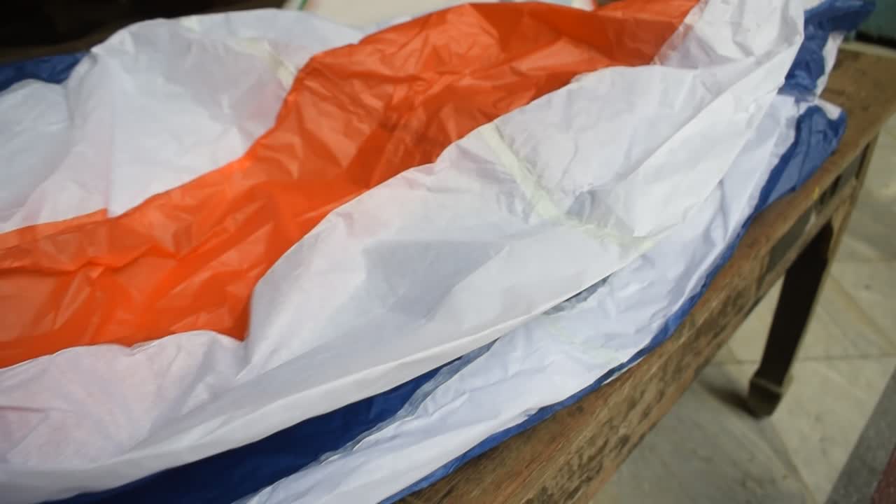 Making of Sky Lanterns for Diwali Festival