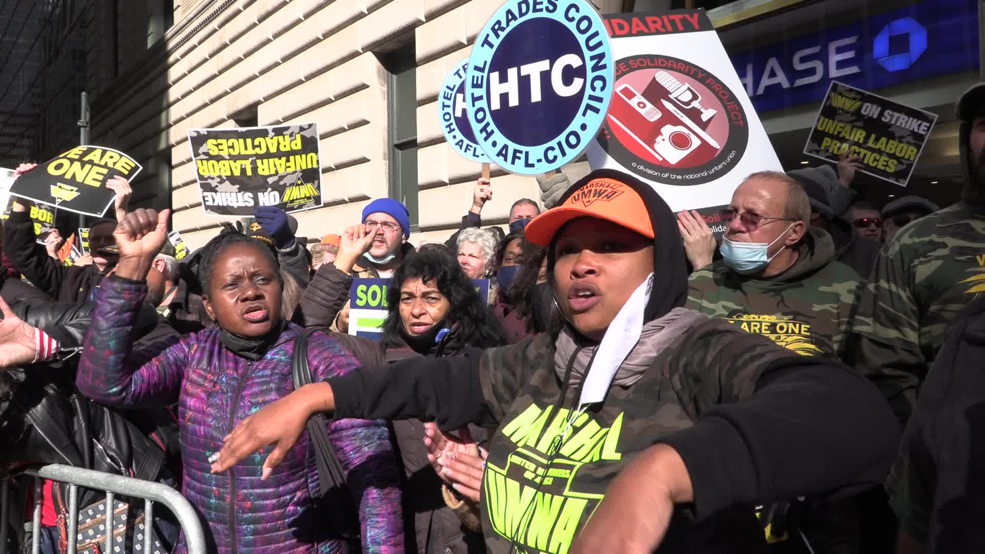 NYC: United Mine Workers protest