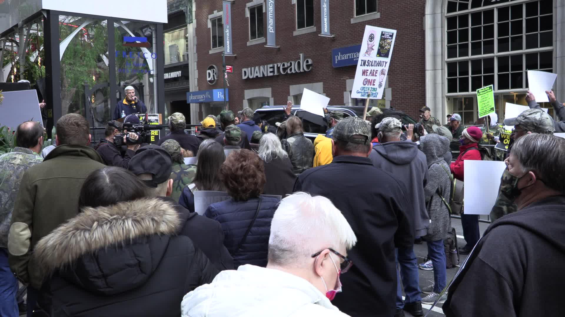 NYC: United Mine Workers protest
