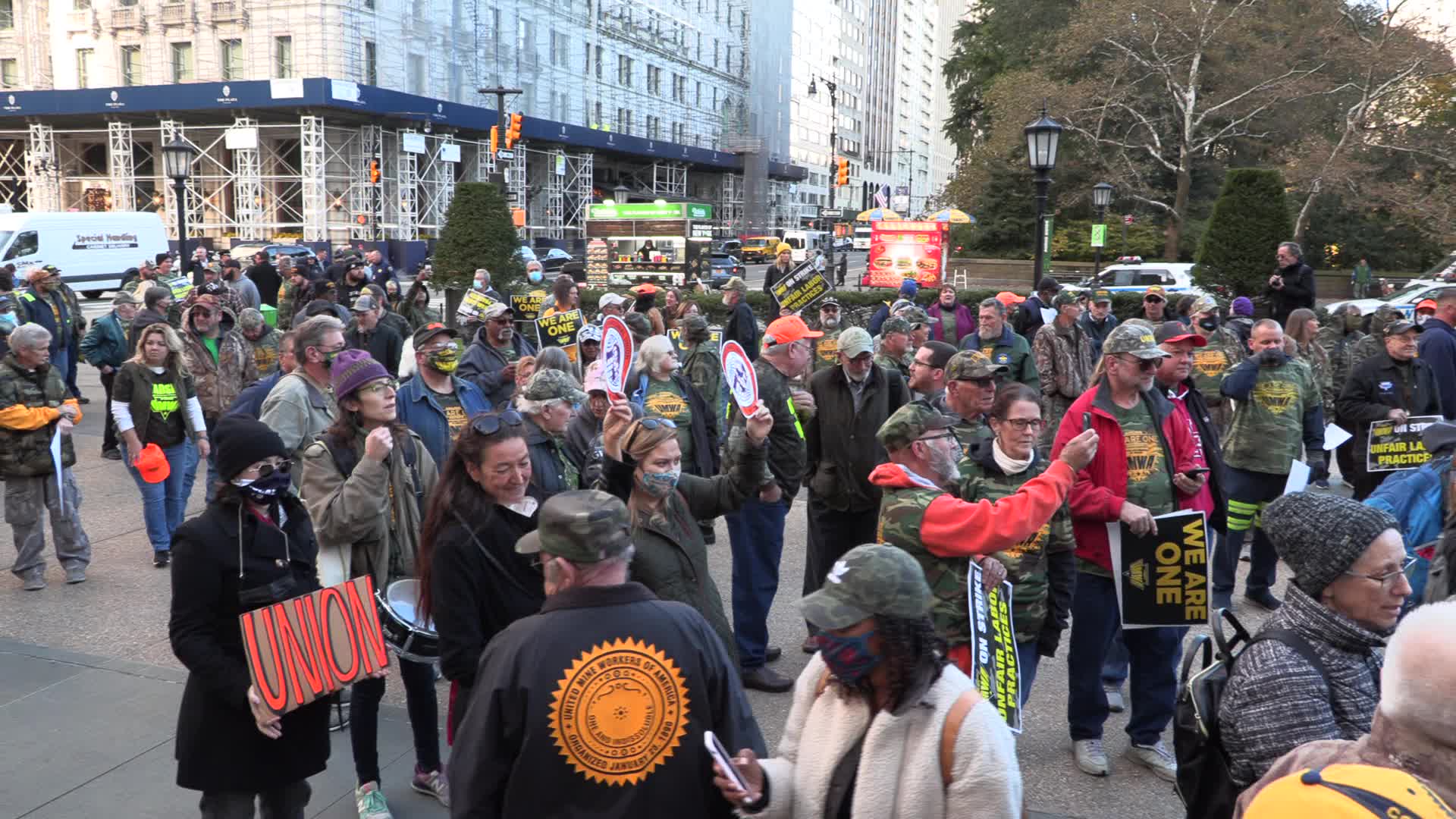 NYC: United Mine Workers protest