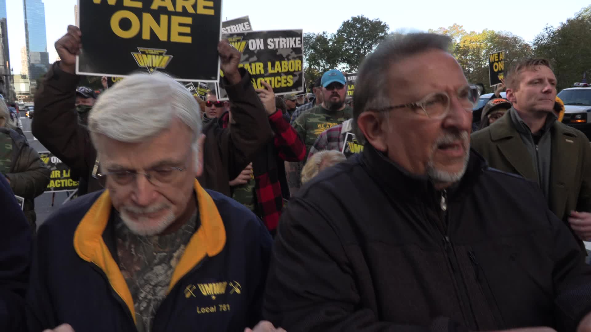 NYC: United Mine Workers protest