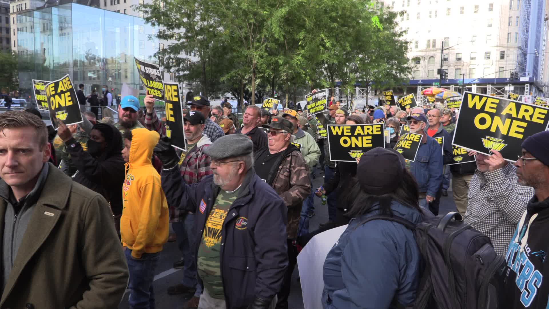 NYC: United Mine Workers protest