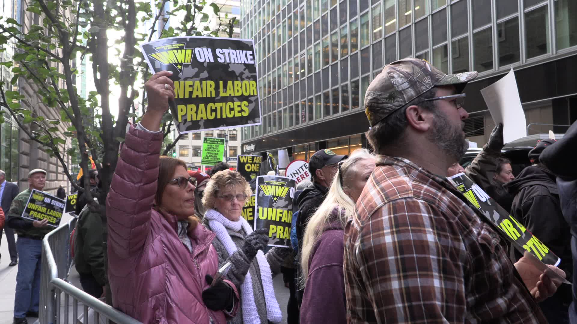 NYC: United Mine Workers protest