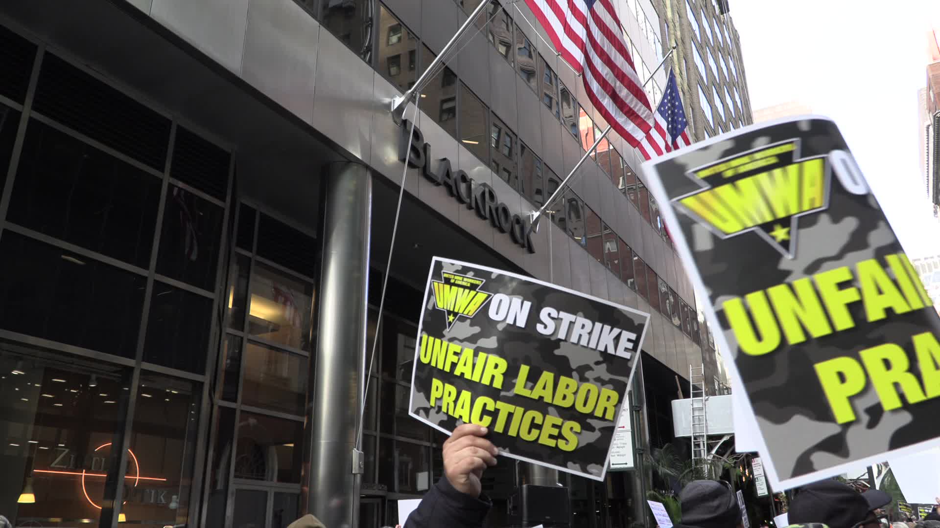 NYC: United Mine Workers protest