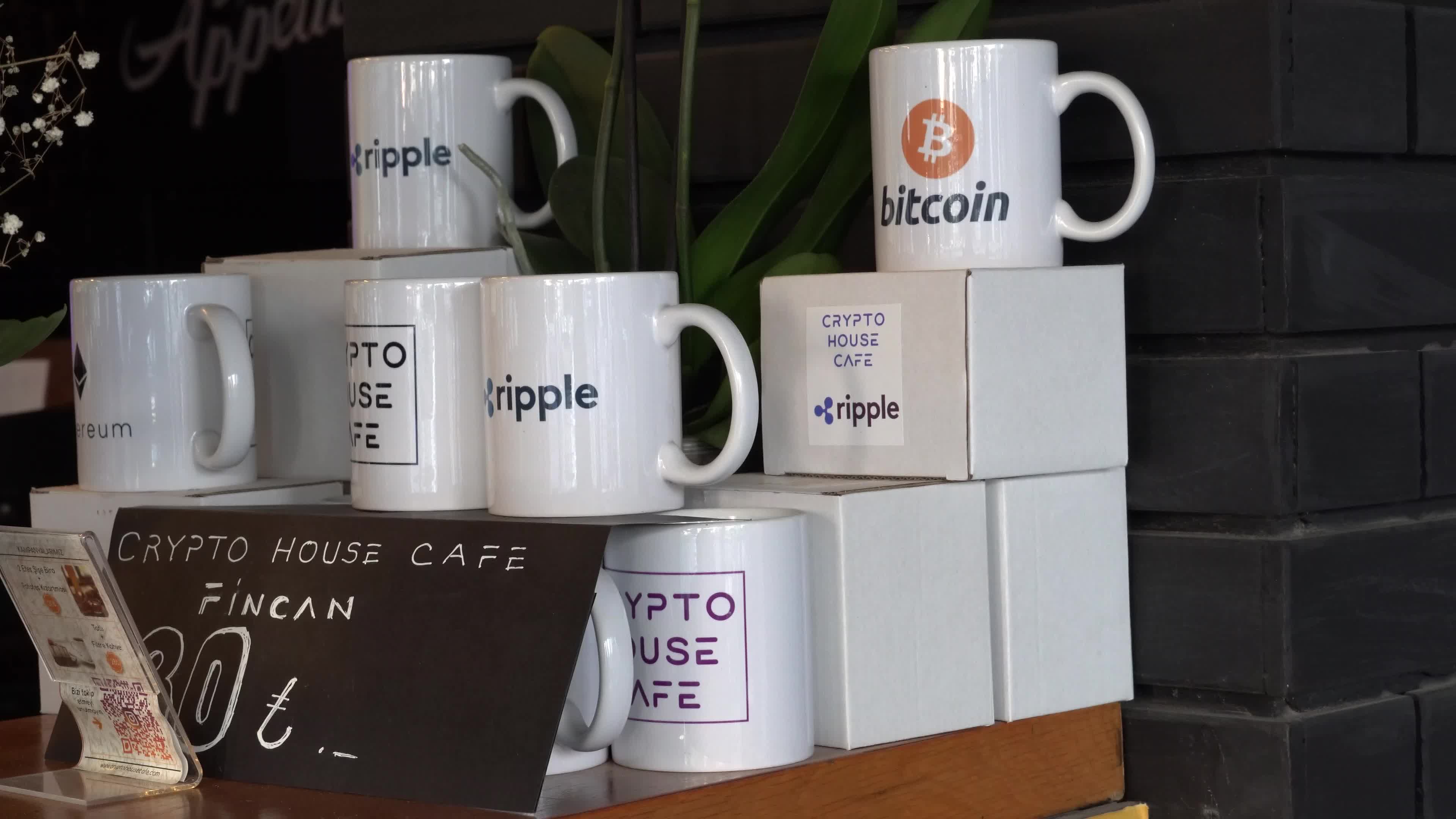 Turkey's first digital currency conceptual cafe, Izmir, Turkey
