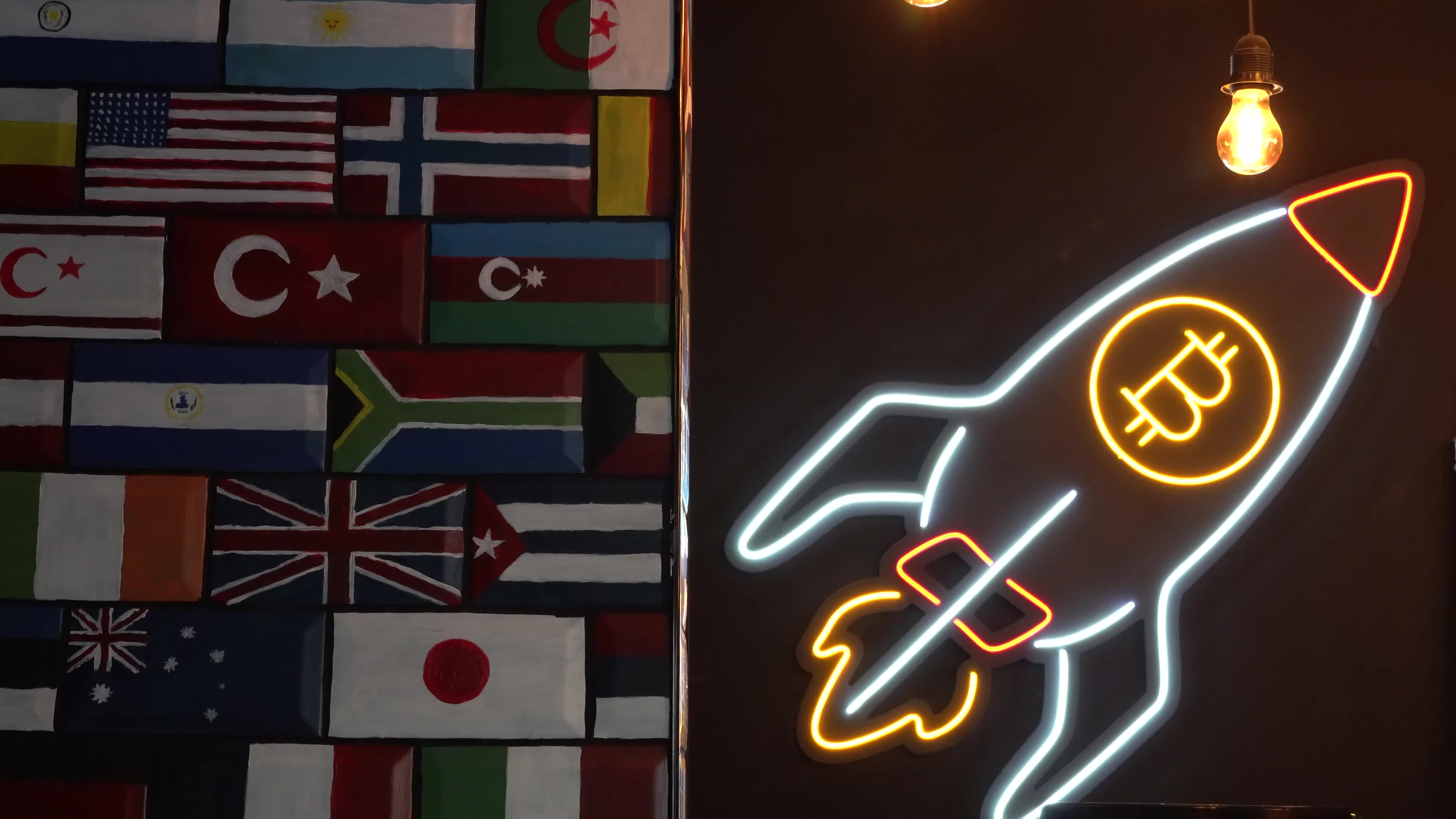 Turkey's first digital currency conceptual cafe, Izmir, Turkey
