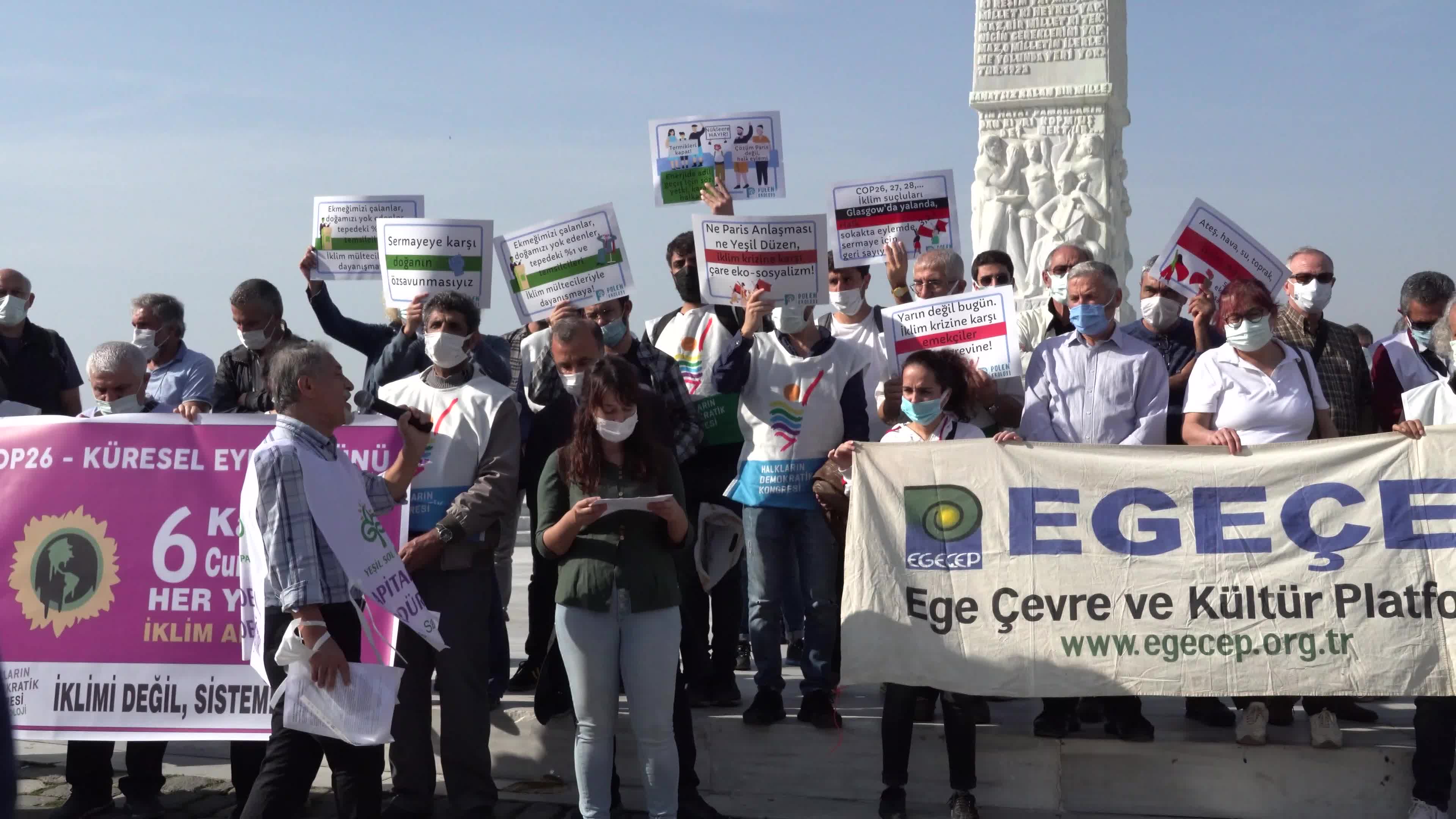 Global Demonstration for COP26- Climate Summit, Izmir, Turkey 