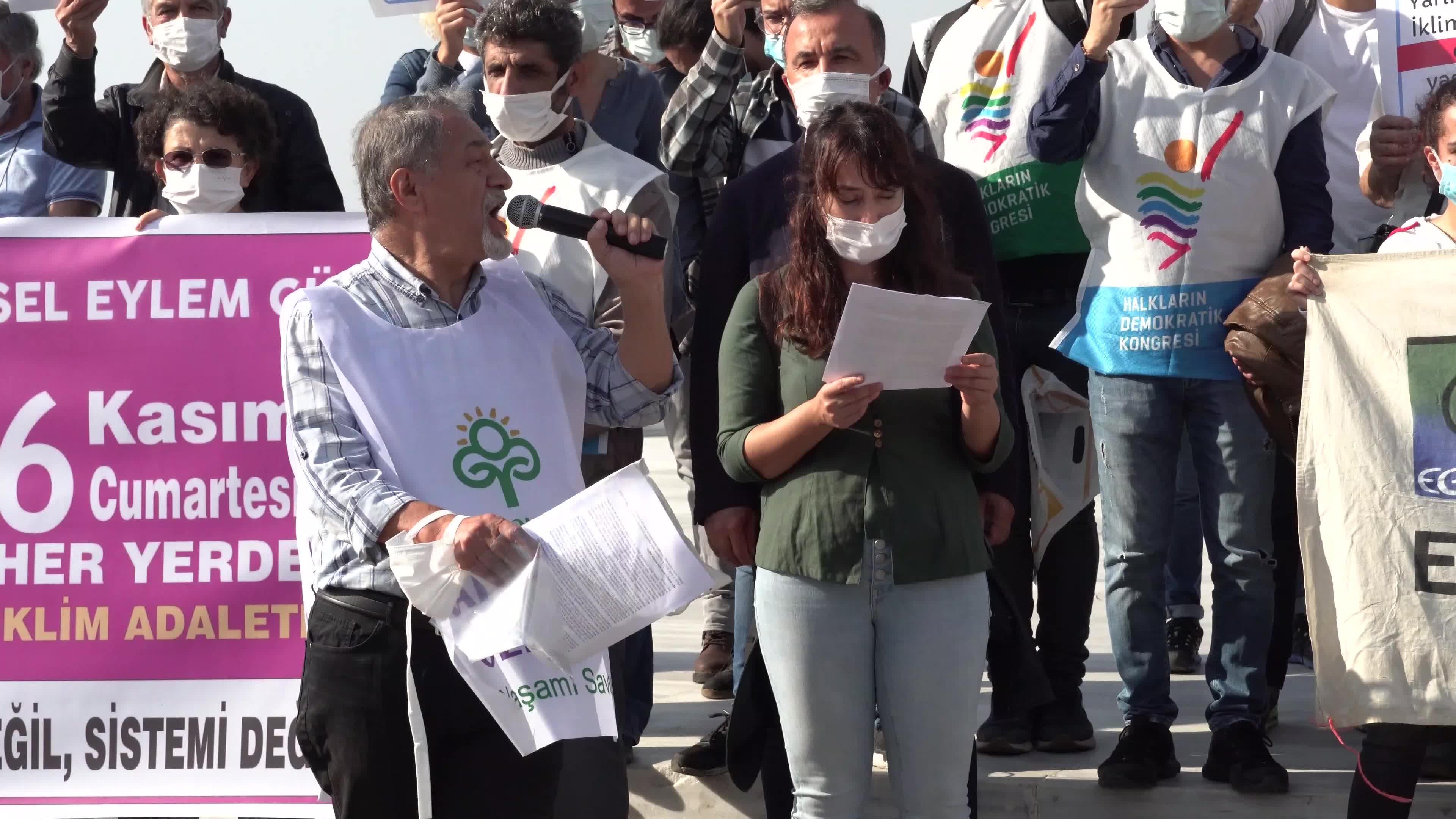 Global Demonstration for COP26- Climate Summit, Izmir, Turkey 