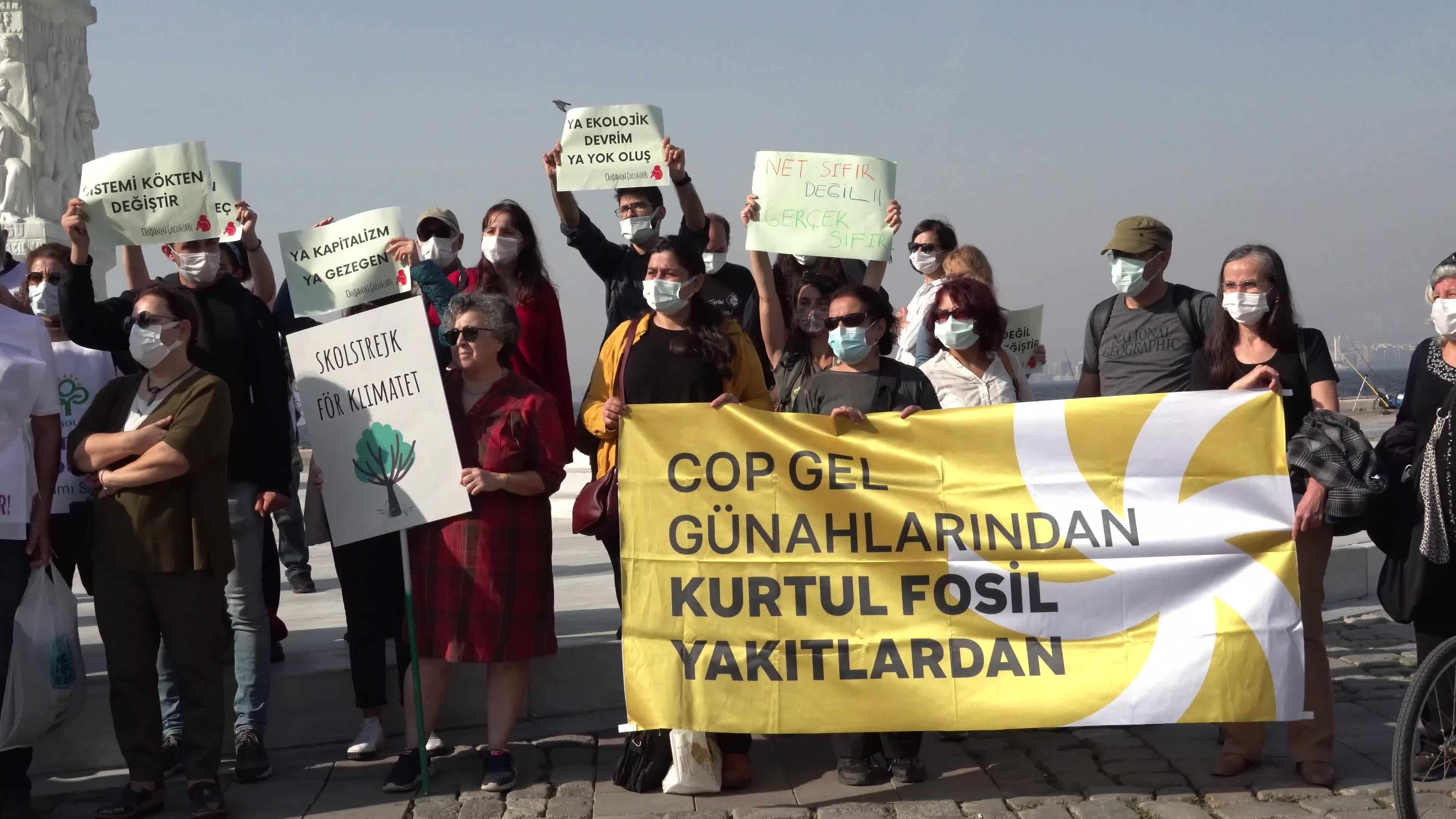 Global Demonstration for COP26- Climate Summit, Izmir, Turkey 
