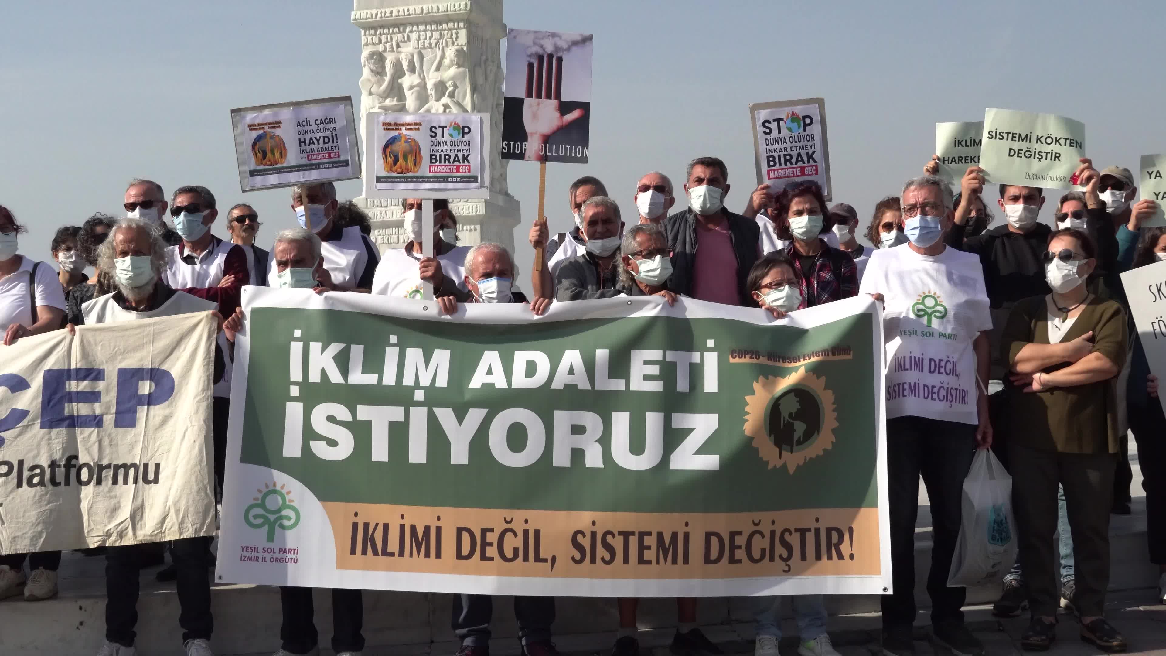 Global Demonstration for COP26- Climate Summit, Izmir, Turkey 