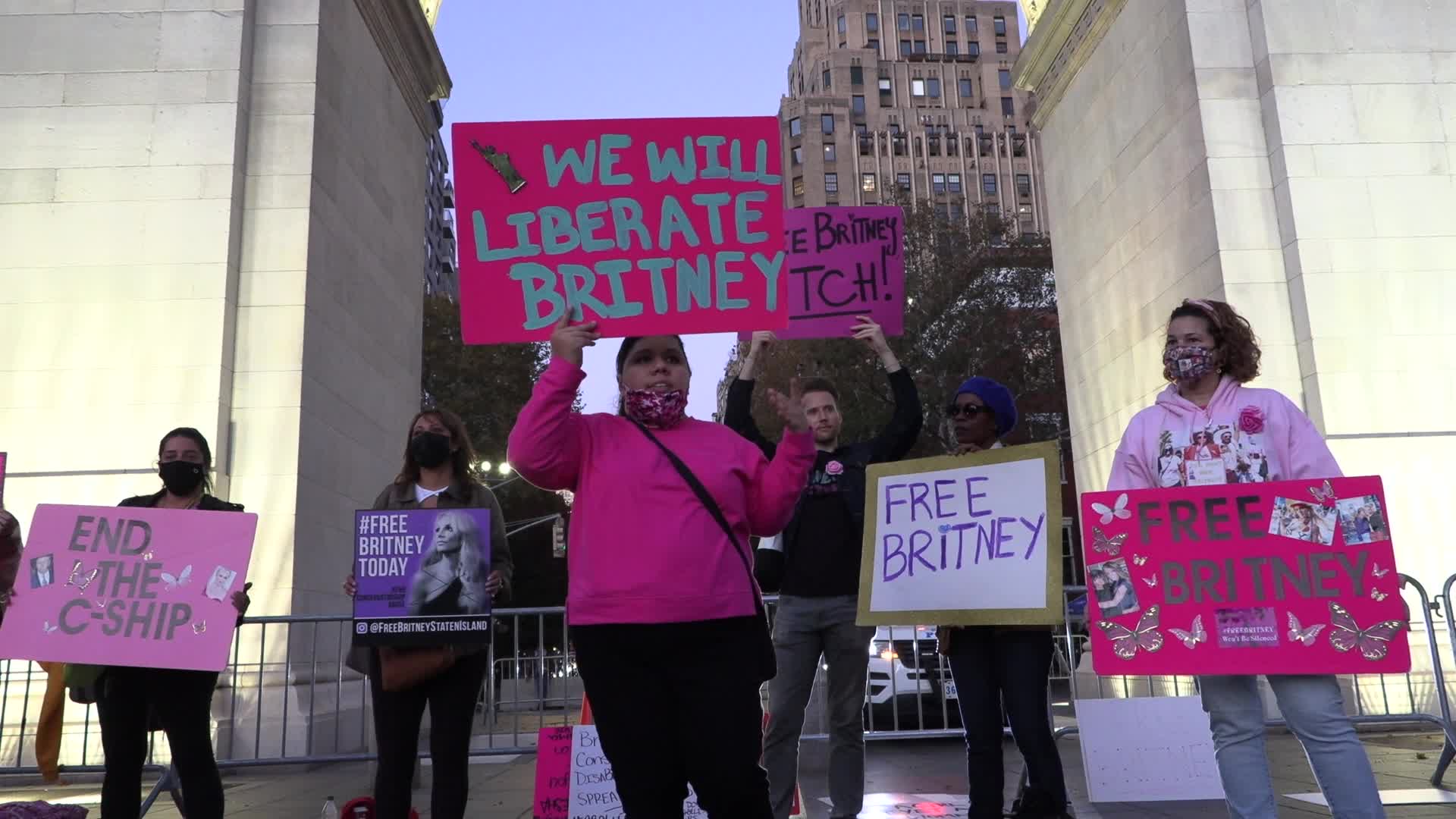 NYC: Rally to End Britney Spears Conservatorship