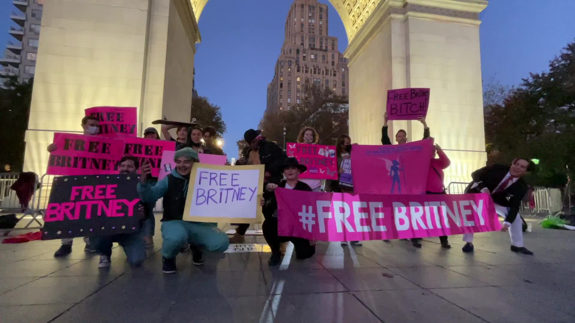 NYC: Rally to End Britney Spears Conservatorship
