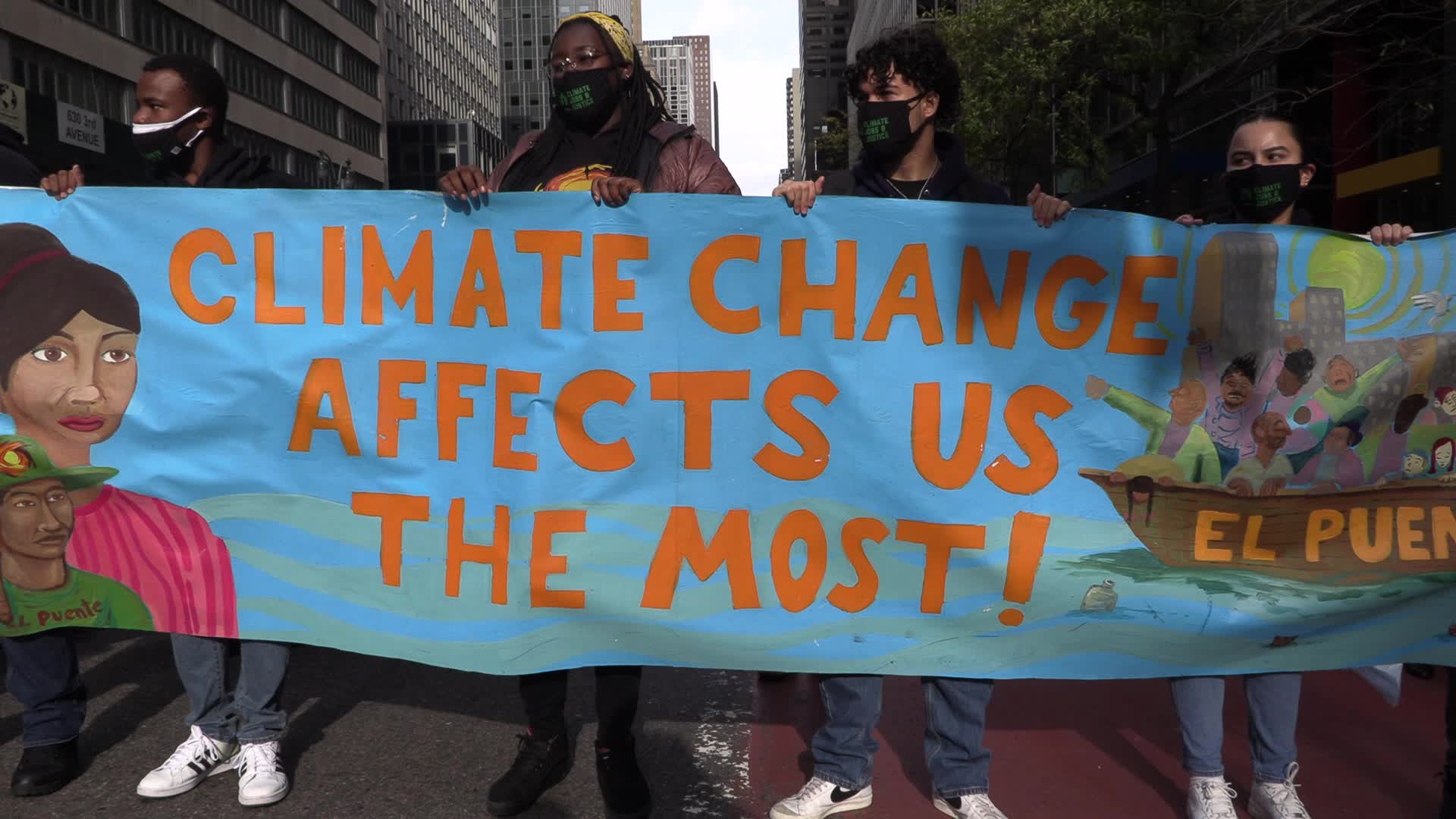 NYC: Climate Protesters Block Traffic in Front of Governor's Office