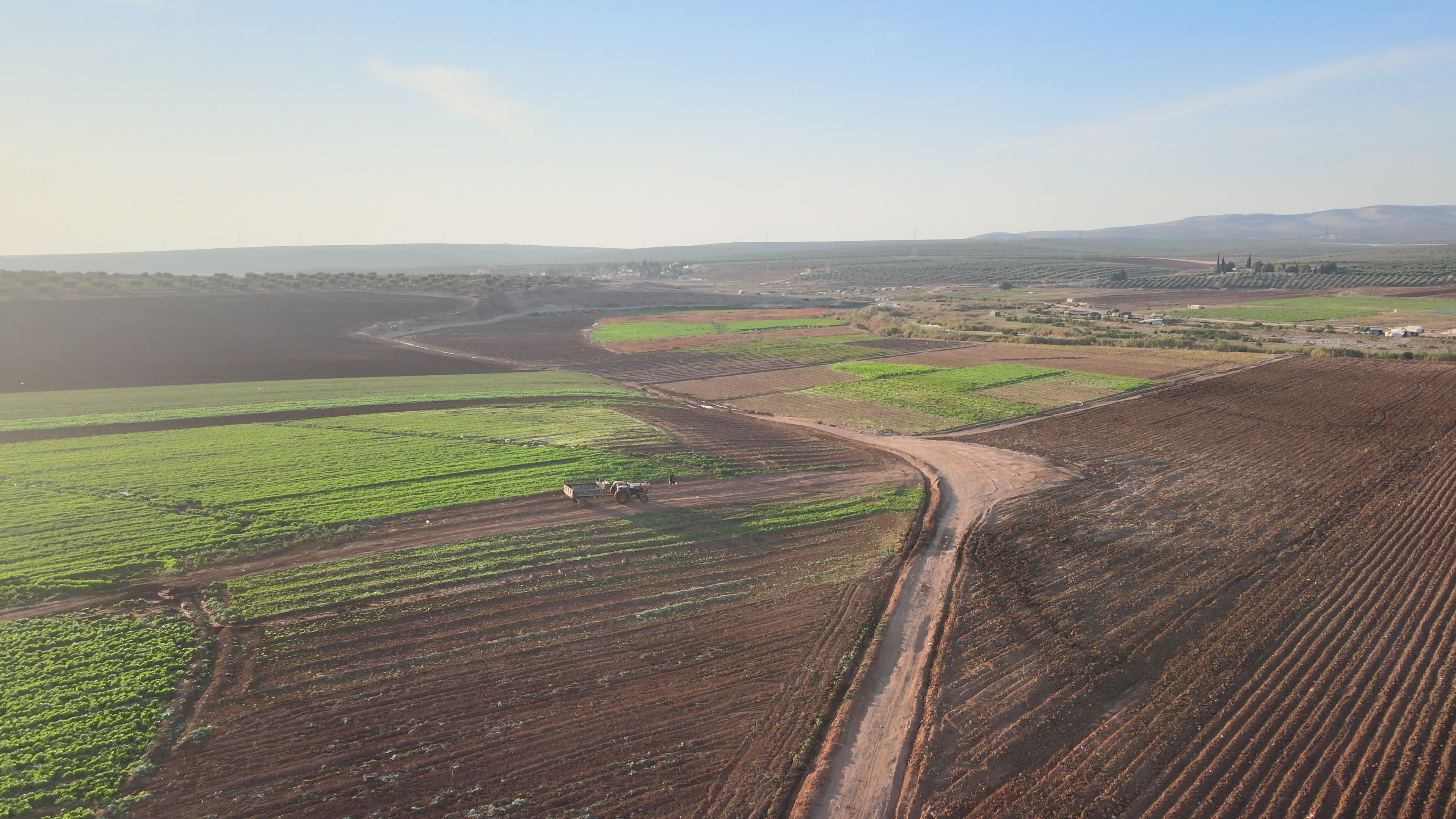 Agricultural fields in northern Syria