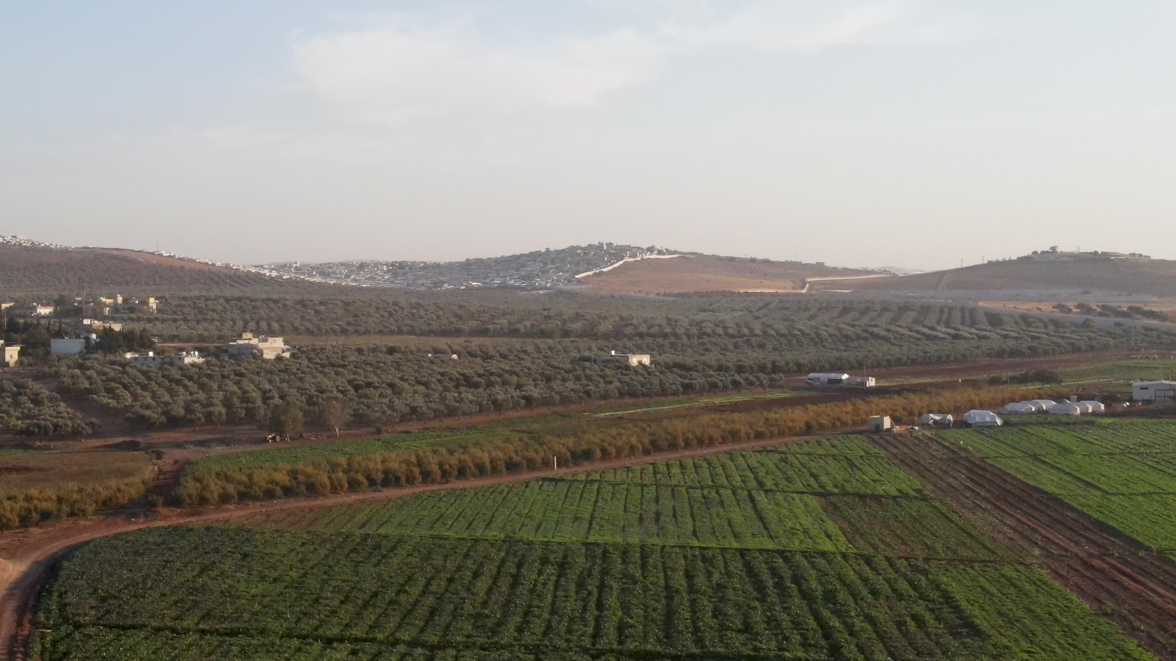Agricultural fields in northern Syria