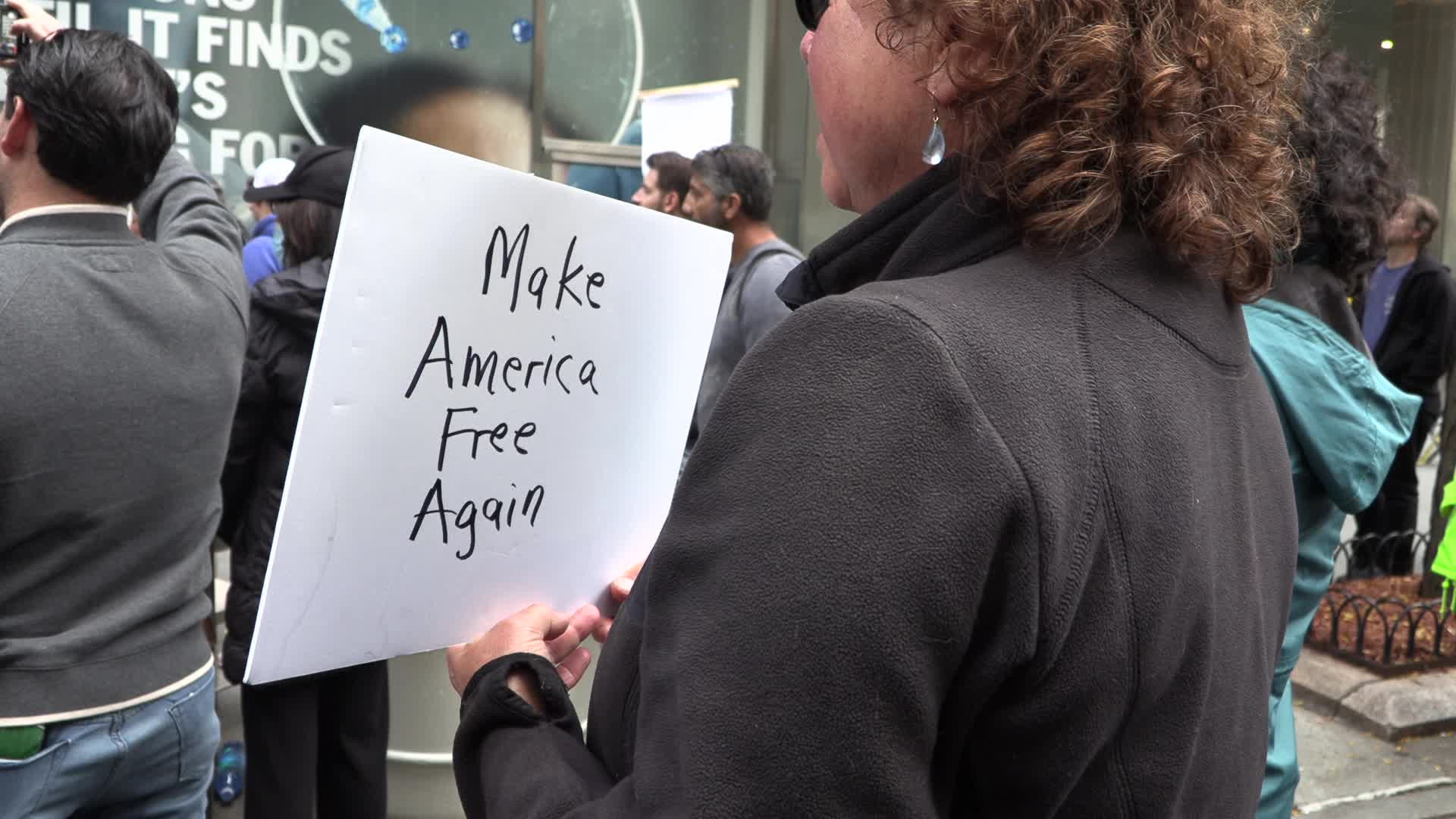 NYC: America First at Frontline Heroes Protest