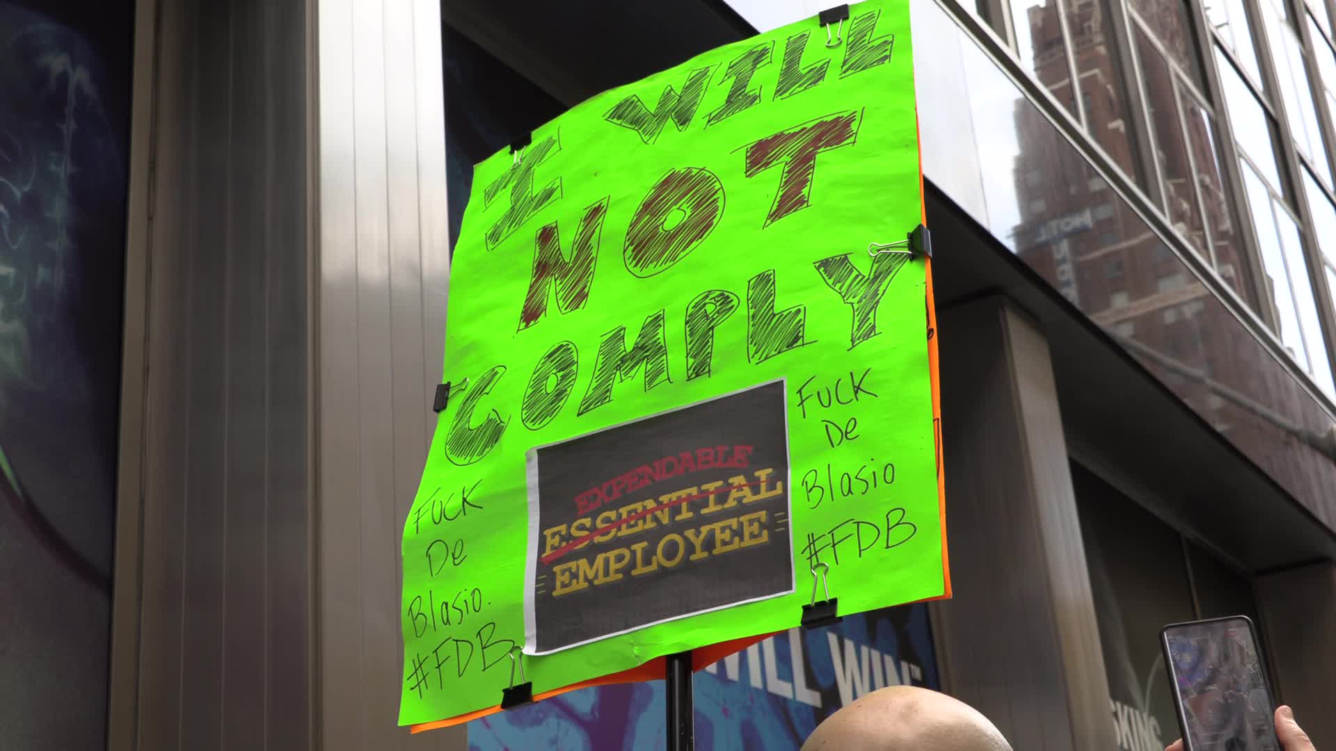 NYC: America First at Frontline Heroes Pfizer Protest