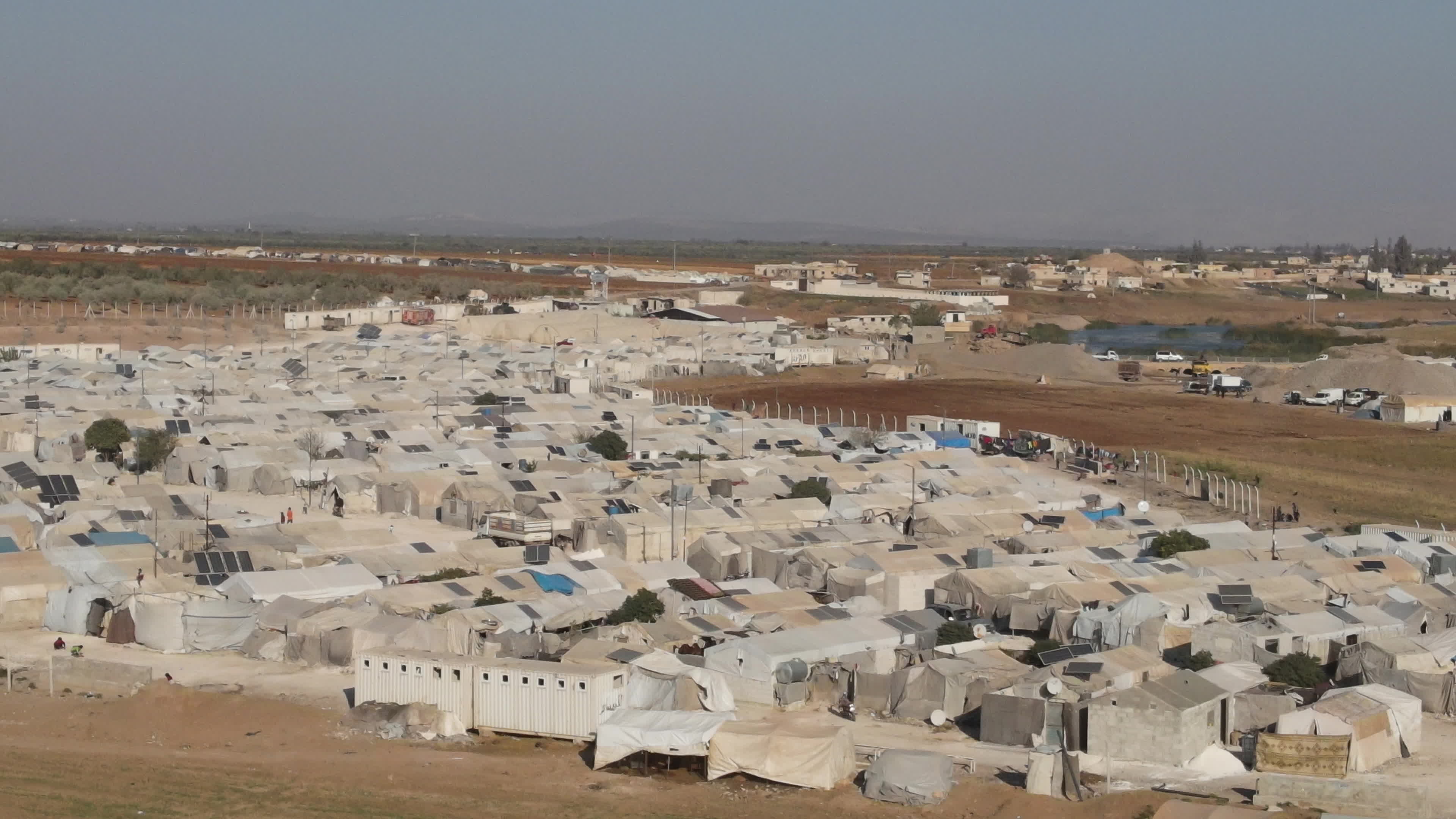 Refugee camps in northern Syria