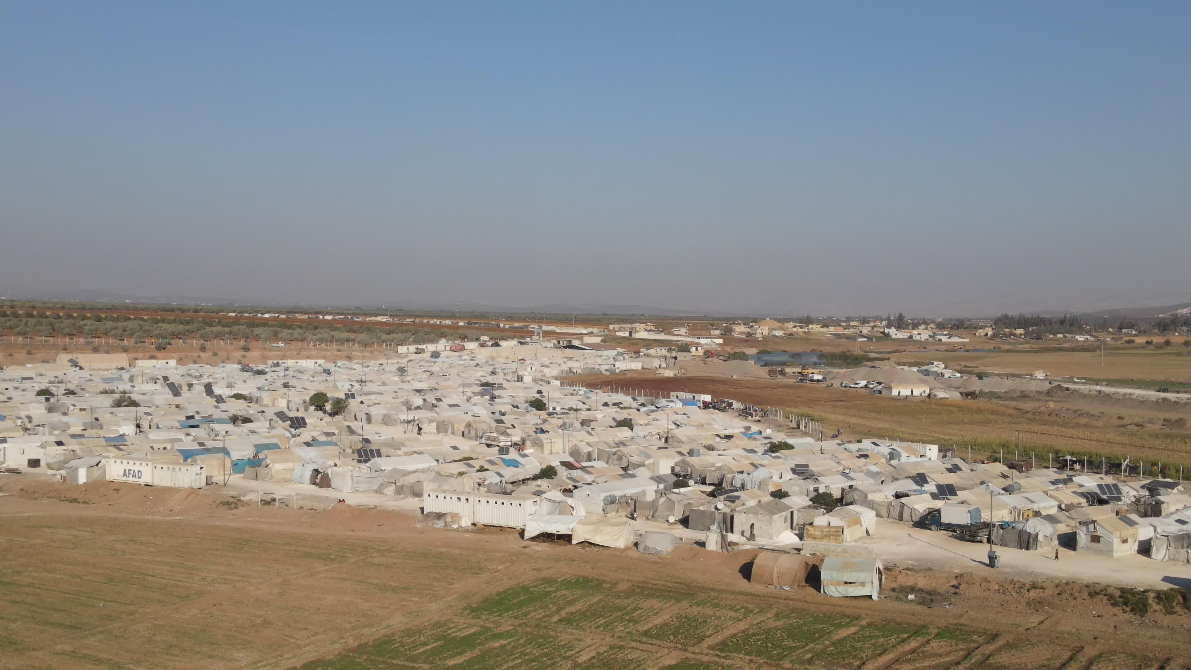 Refugee camps in northern Syria