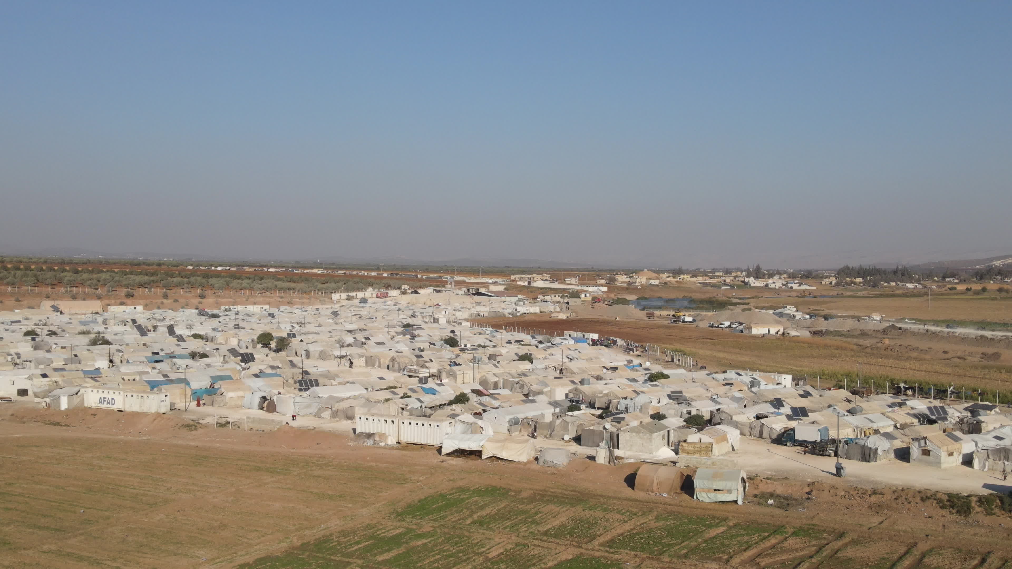 Refugee camps in northern Syria