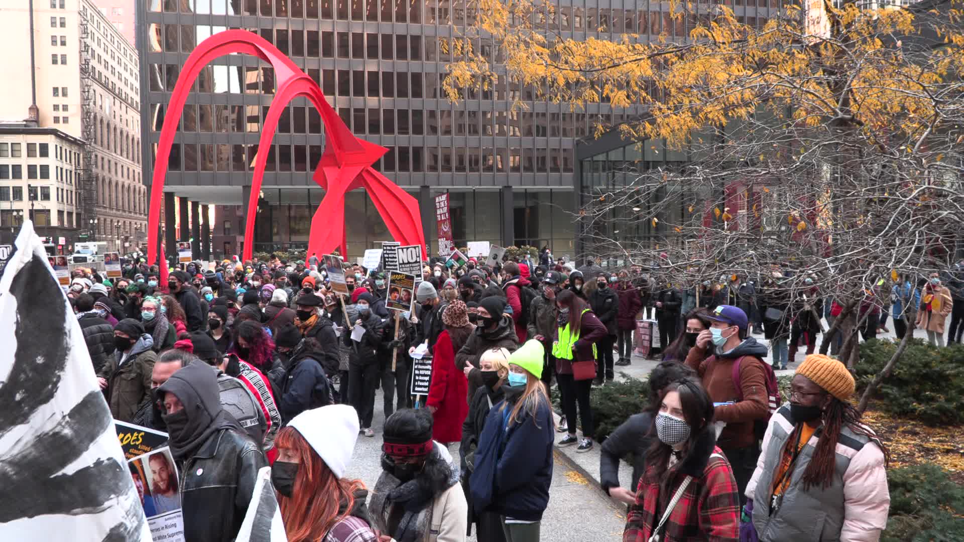 Chicago: Black Lives Matter protest against Rittenhouse verdict