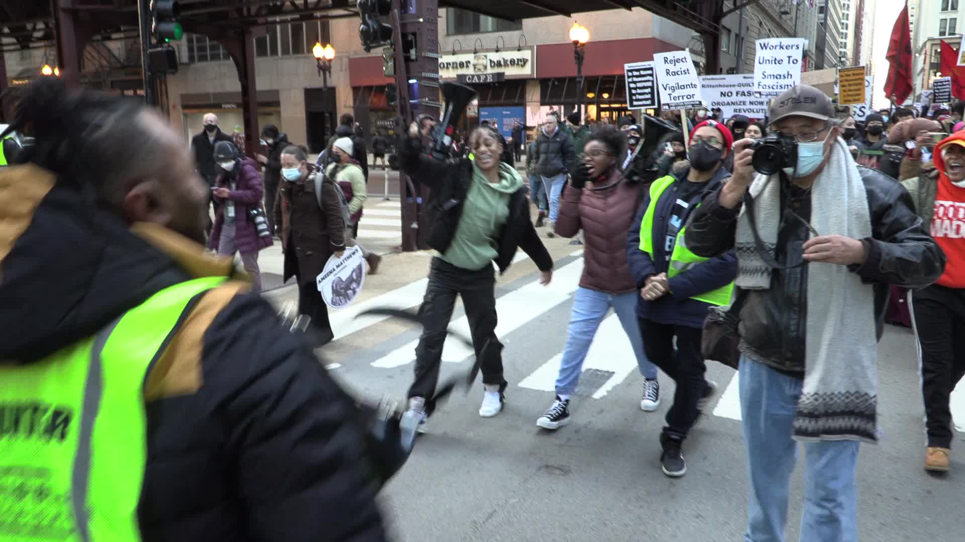 Chicago: Black Lives Matter protest against Rittenhouse verdict