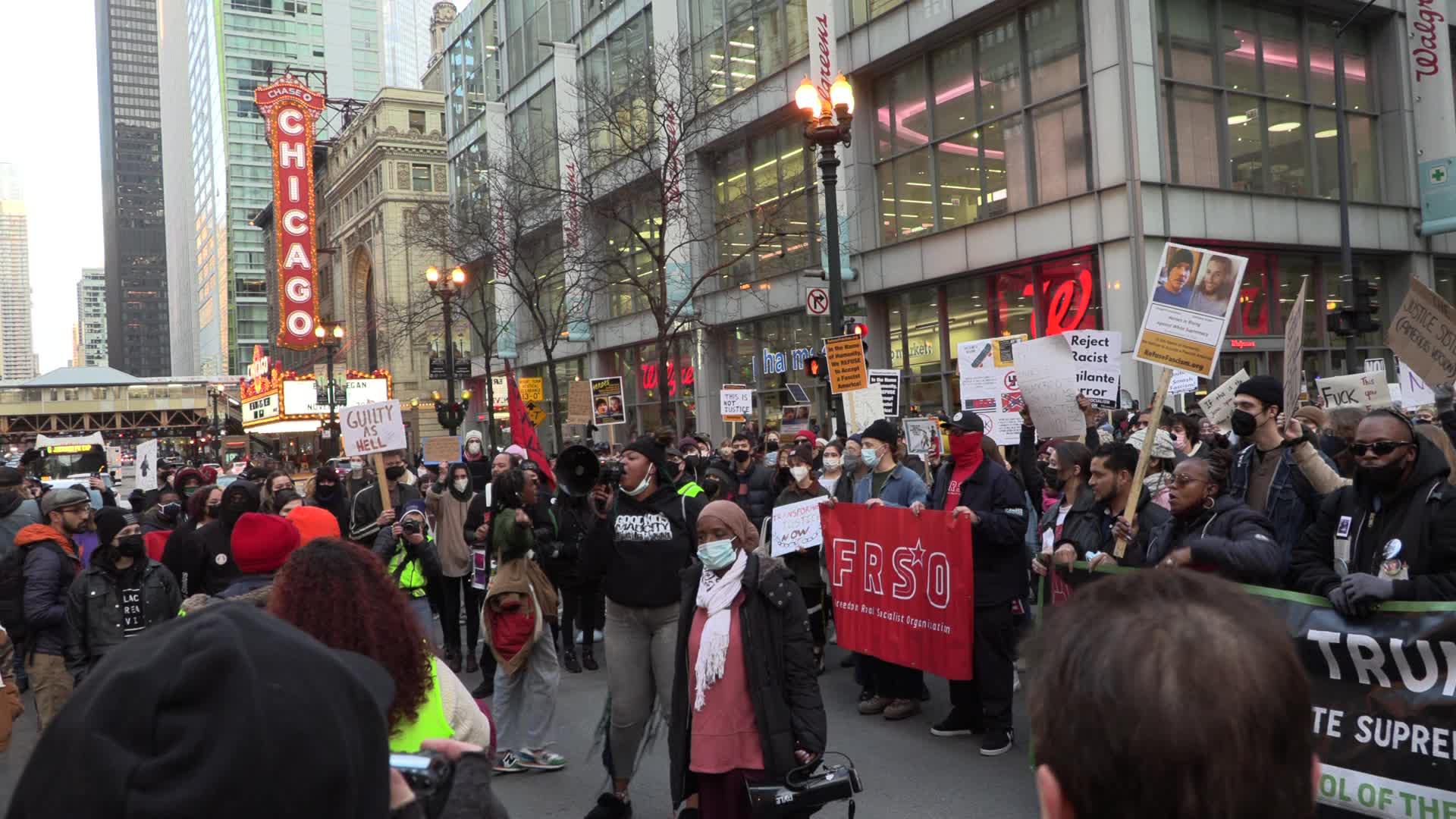 Chicago: Black Lives Matter protest against Rittenhouse verdict