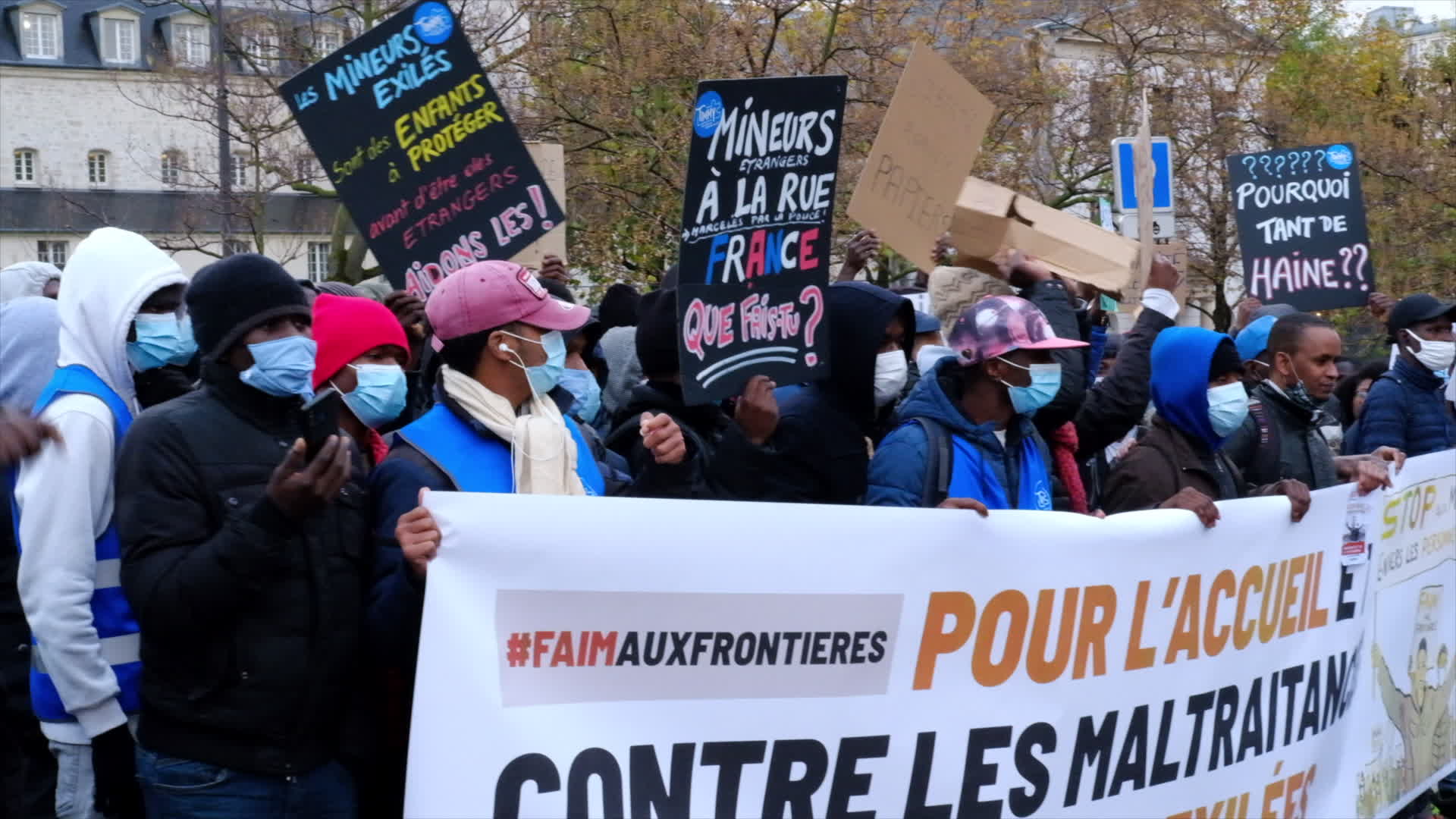 Demonstration in support of exiled people