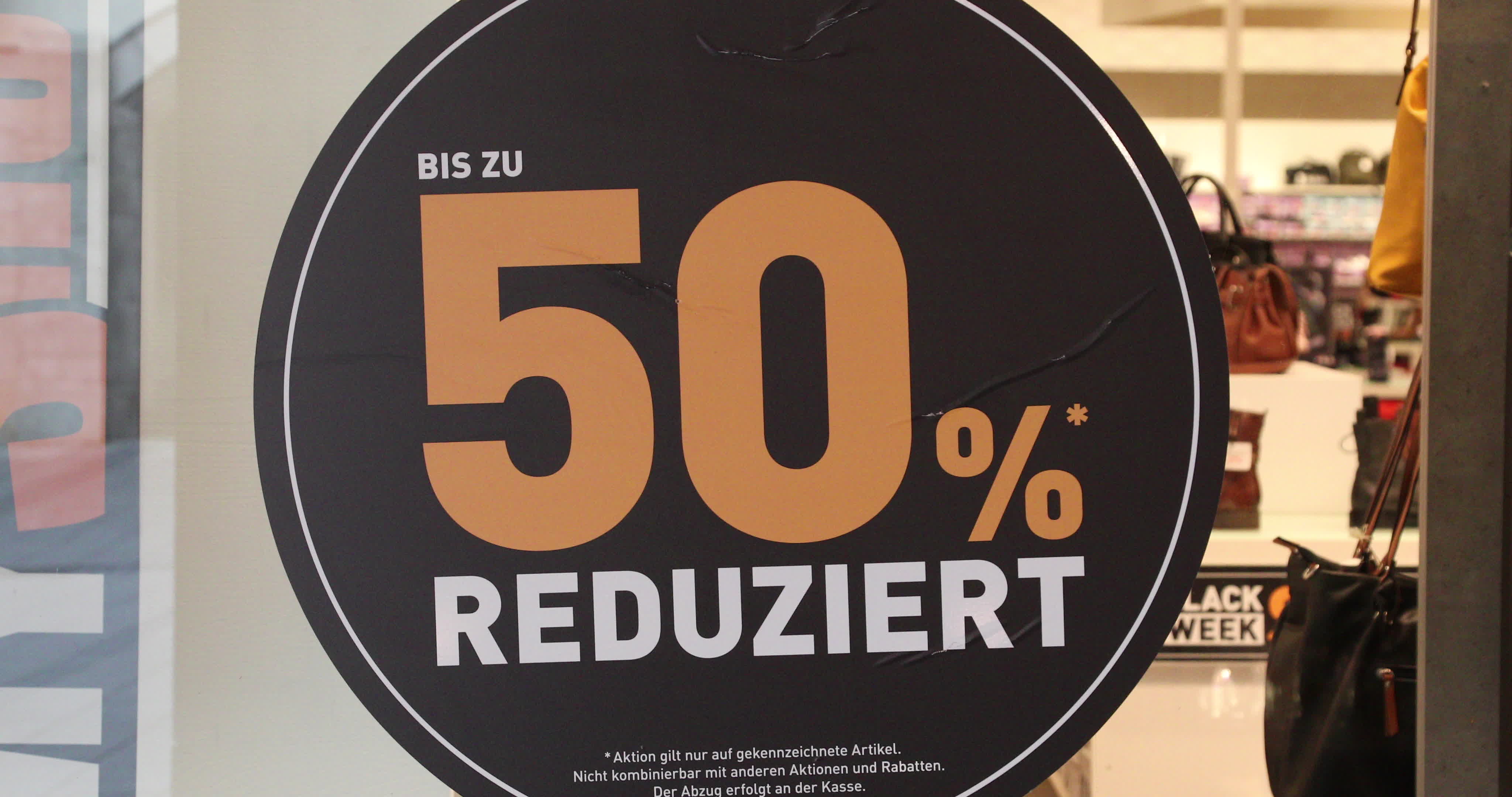 Black Friday And Christmas Atmosphere In Munich