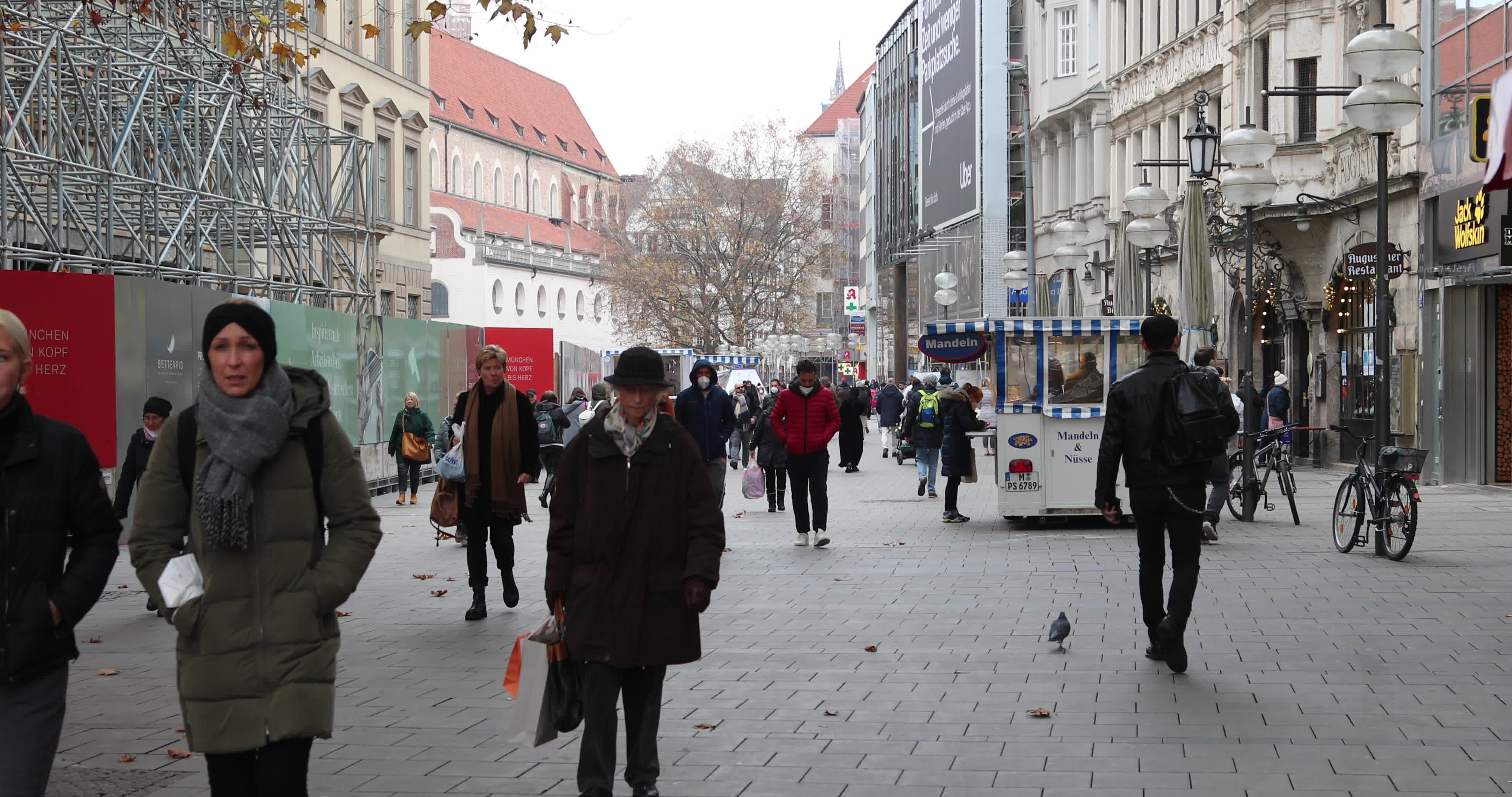 Black Friday And Christmas Atmosphere In Munich